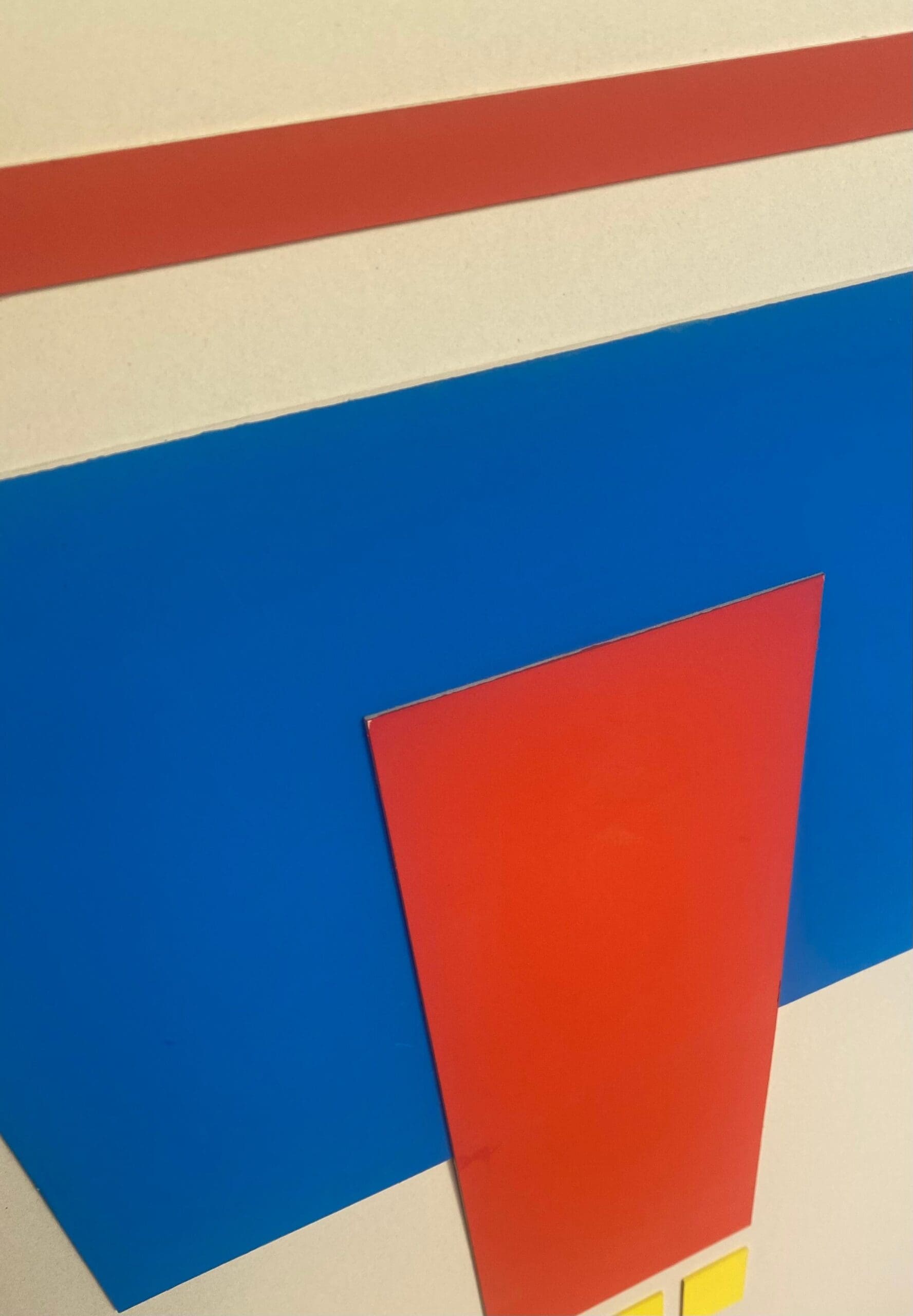 Peinture Géométrique d’Albert Chubac (1925-2008) : Une Œuvre Abstraite Unique