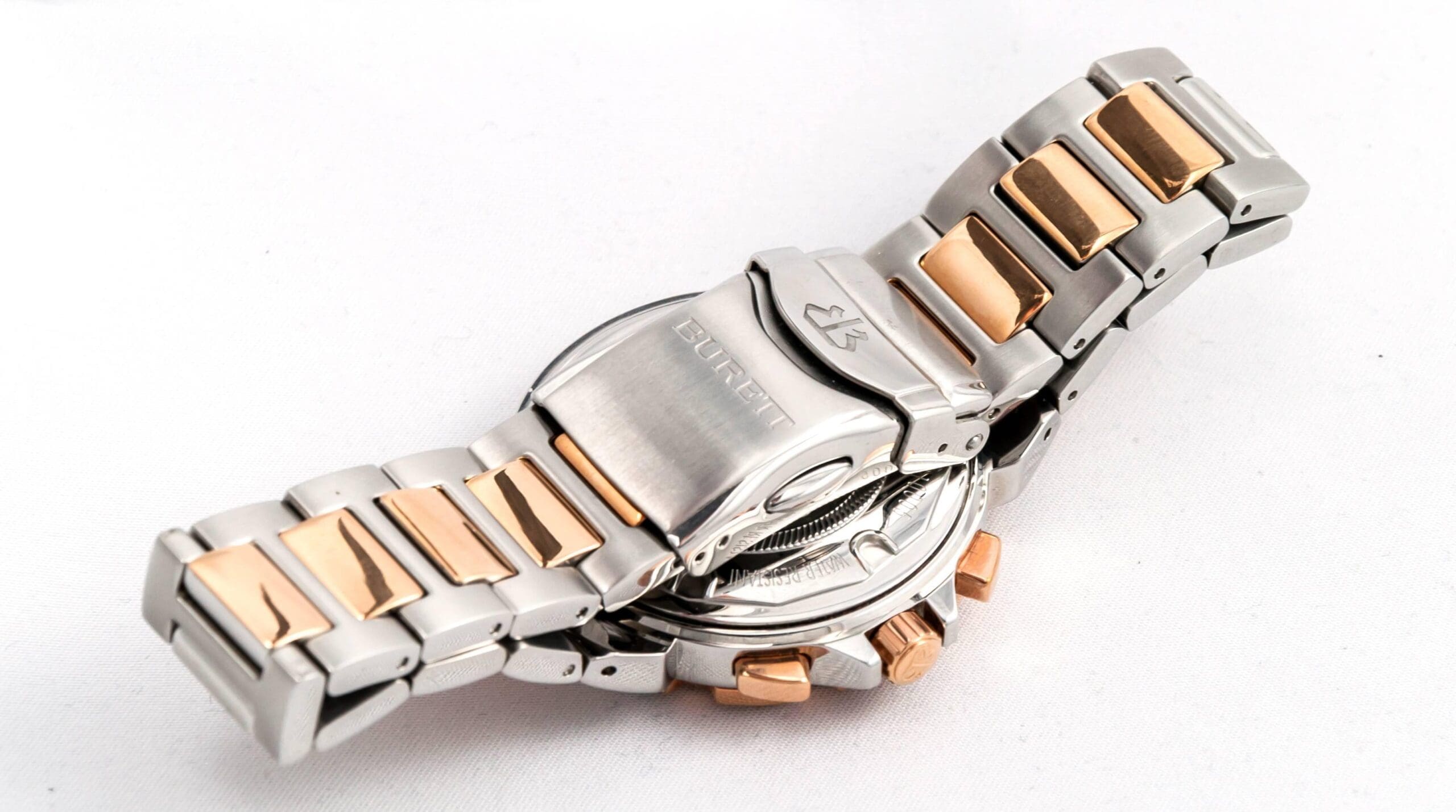 Montre Chrono Burrett en Acier et Orb
