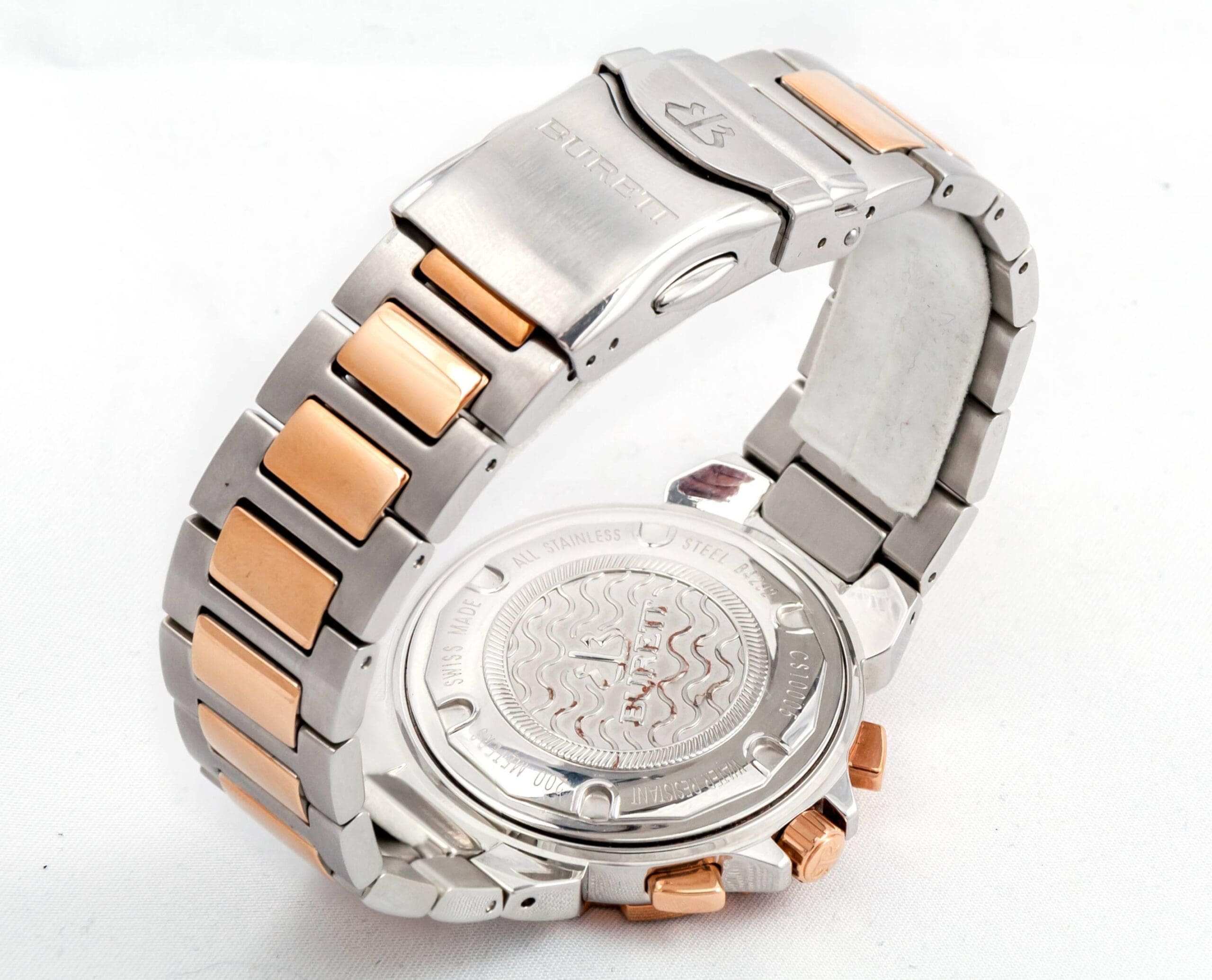 Montre Chrono Burrett en Acier et Orb