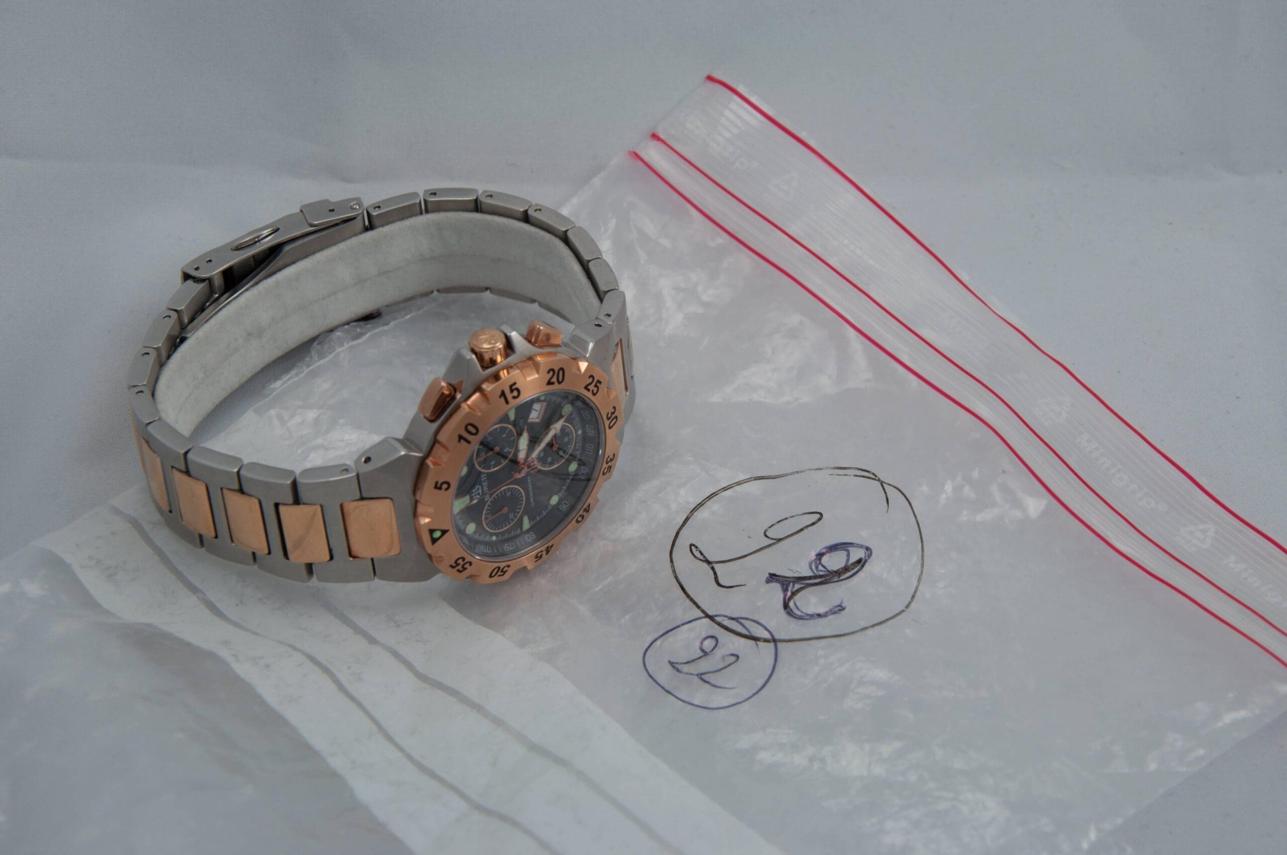 Montre Chrono Burrett en Acier et Orb