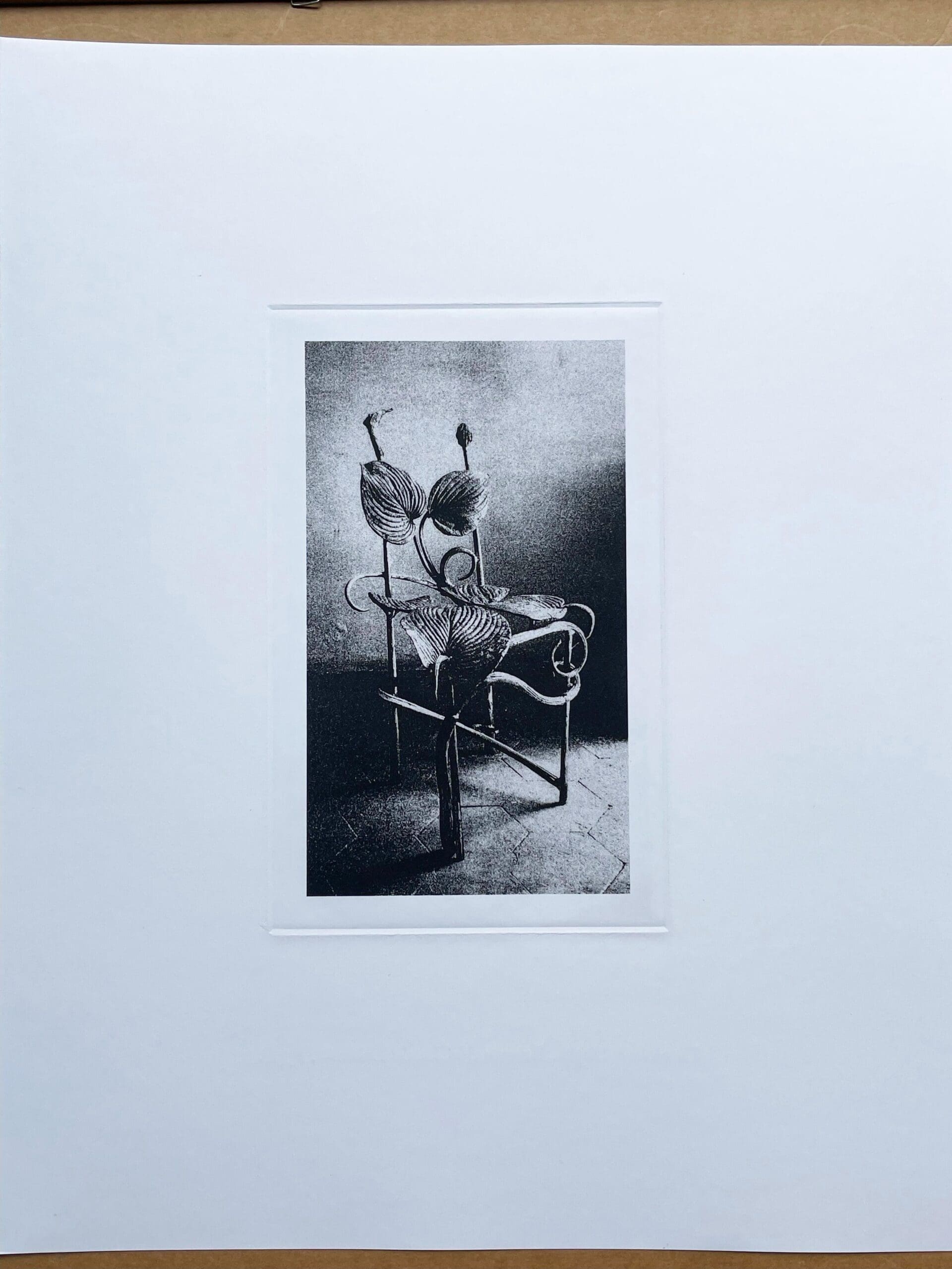 Chaise Horta par Claude Lalanne – Gravure originale sur papier Rivoli (1998)