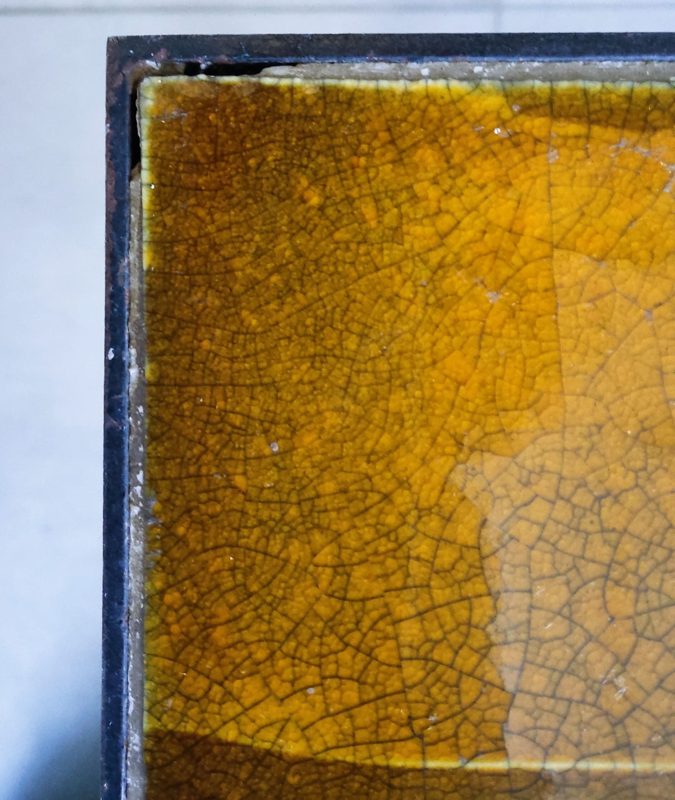 Table basse « Soleil » Roger Capron – Céramique et métal (1975)