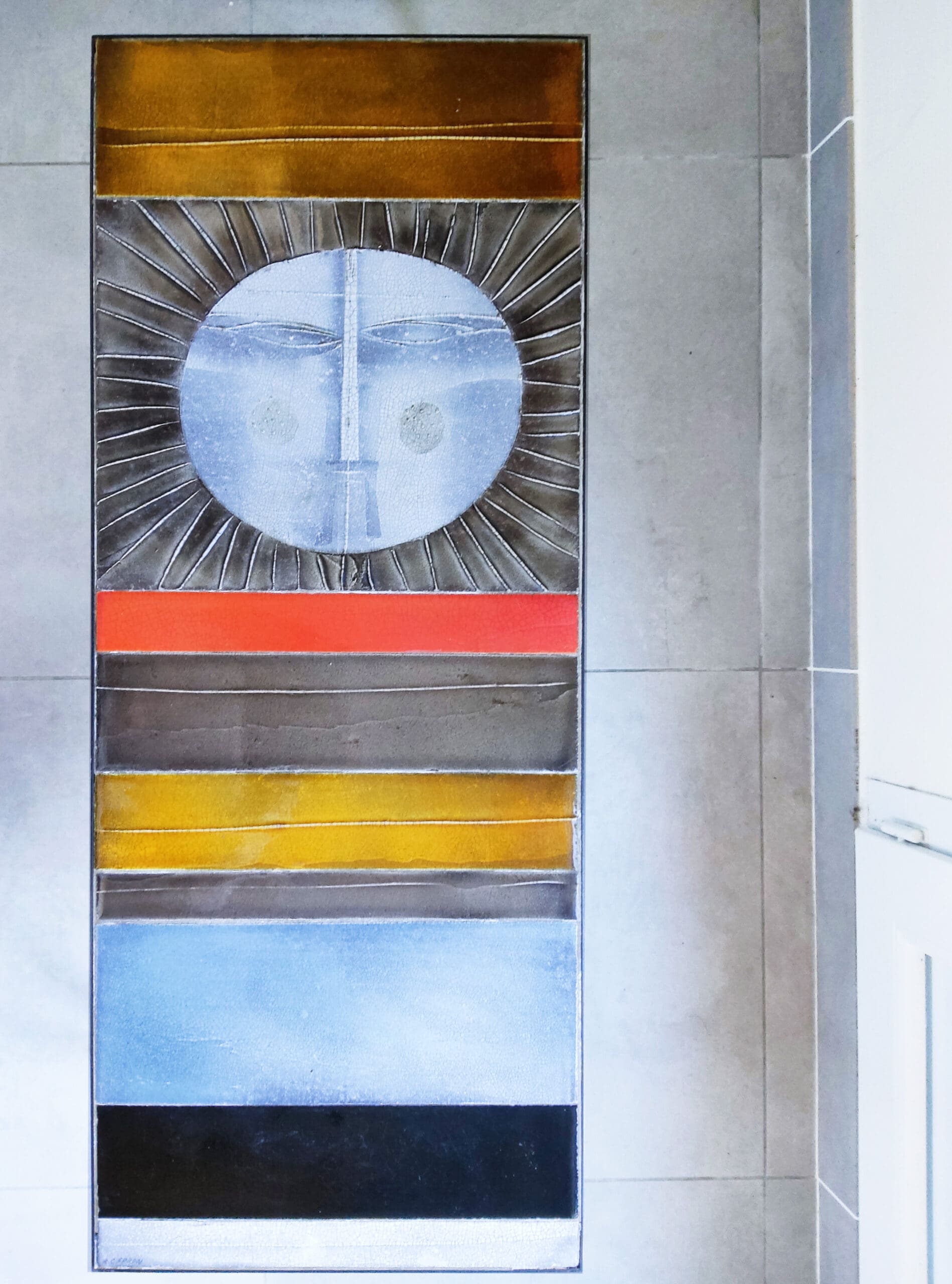 Table basse « Soleil » Roger Capron – Céramique et métal (1975)