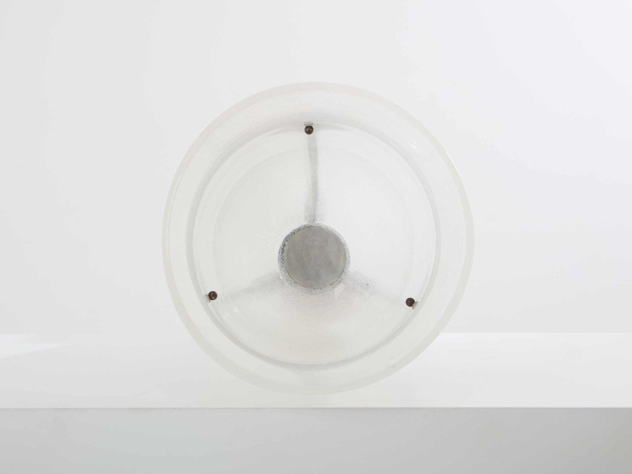 Grand vase Art Déco en verre dépoli de Karl Springer pour Seguso (1980)