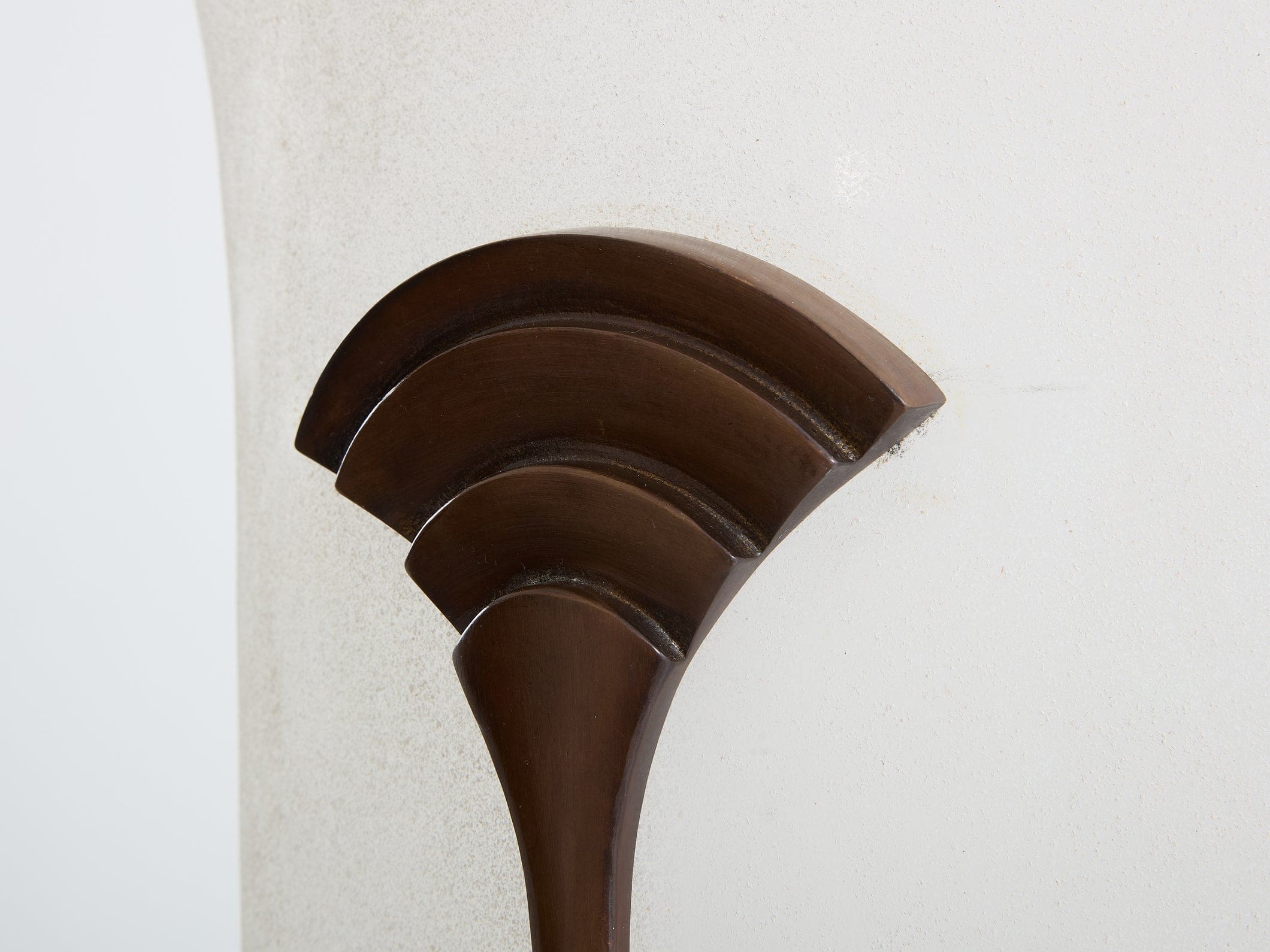 Grand vase Art Déco en verre dépoli de Karl Springer pour Seguso (1980)