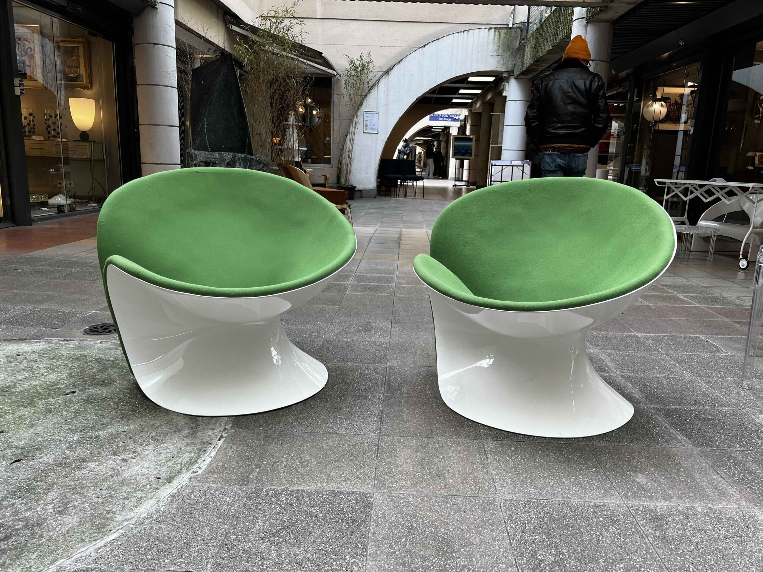 Fauteuil Girolle Jean-Pierre Laporte, Édition Thonet (1970) – Design Space Age Vintage
