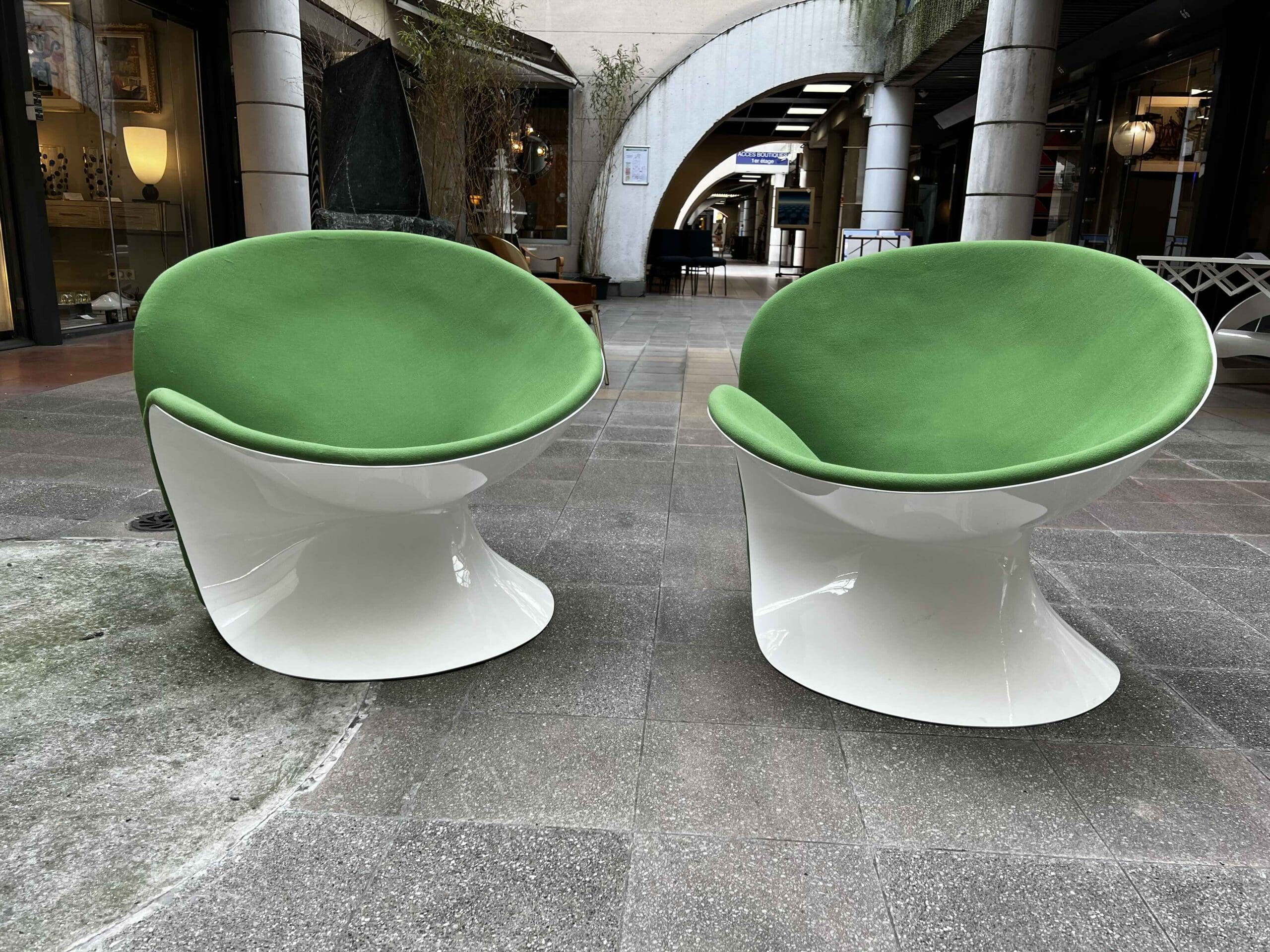 Fauteuil Girolle Jean-Pierre Laporte, Édition Thonet (1970) – Design Space Age Vintage