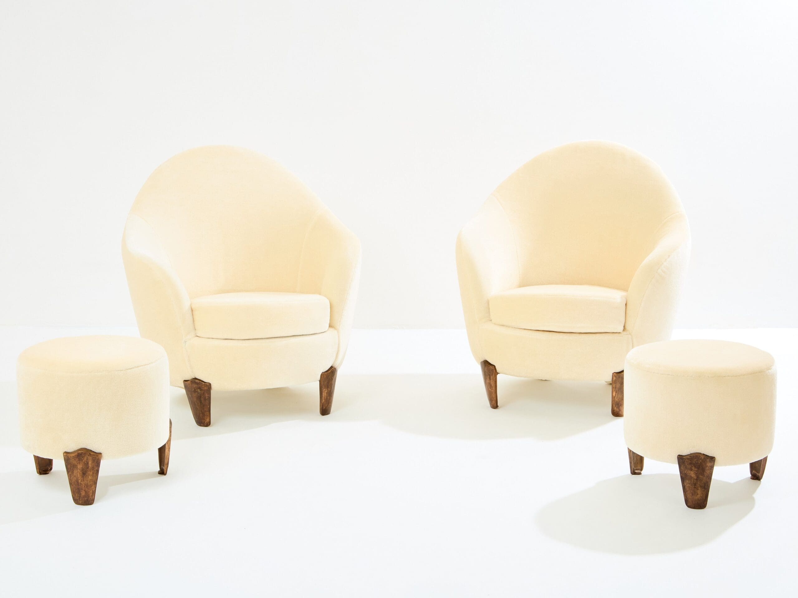 Fauteuils et ottomans Garouste & Bonetti, modèle Koala, 1995