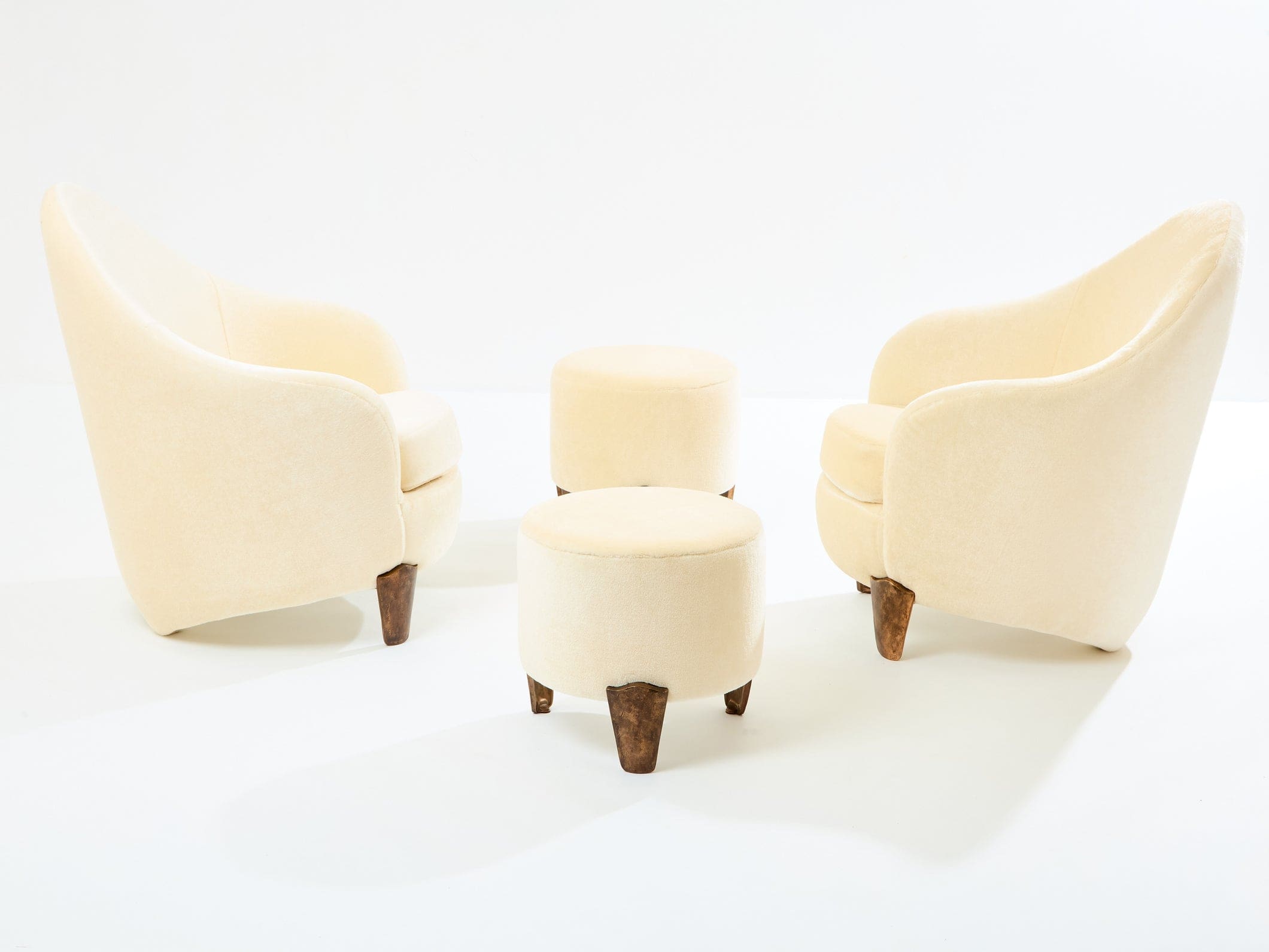 Fauteuils et ottomans Garouste & Bonetti, modèle Koala, 1995