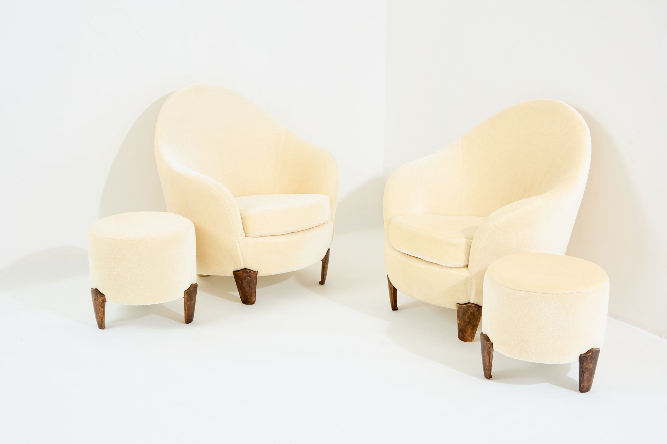 Fauteuils et ottomans Garouste & Bonetti, modèle Koala, 1995