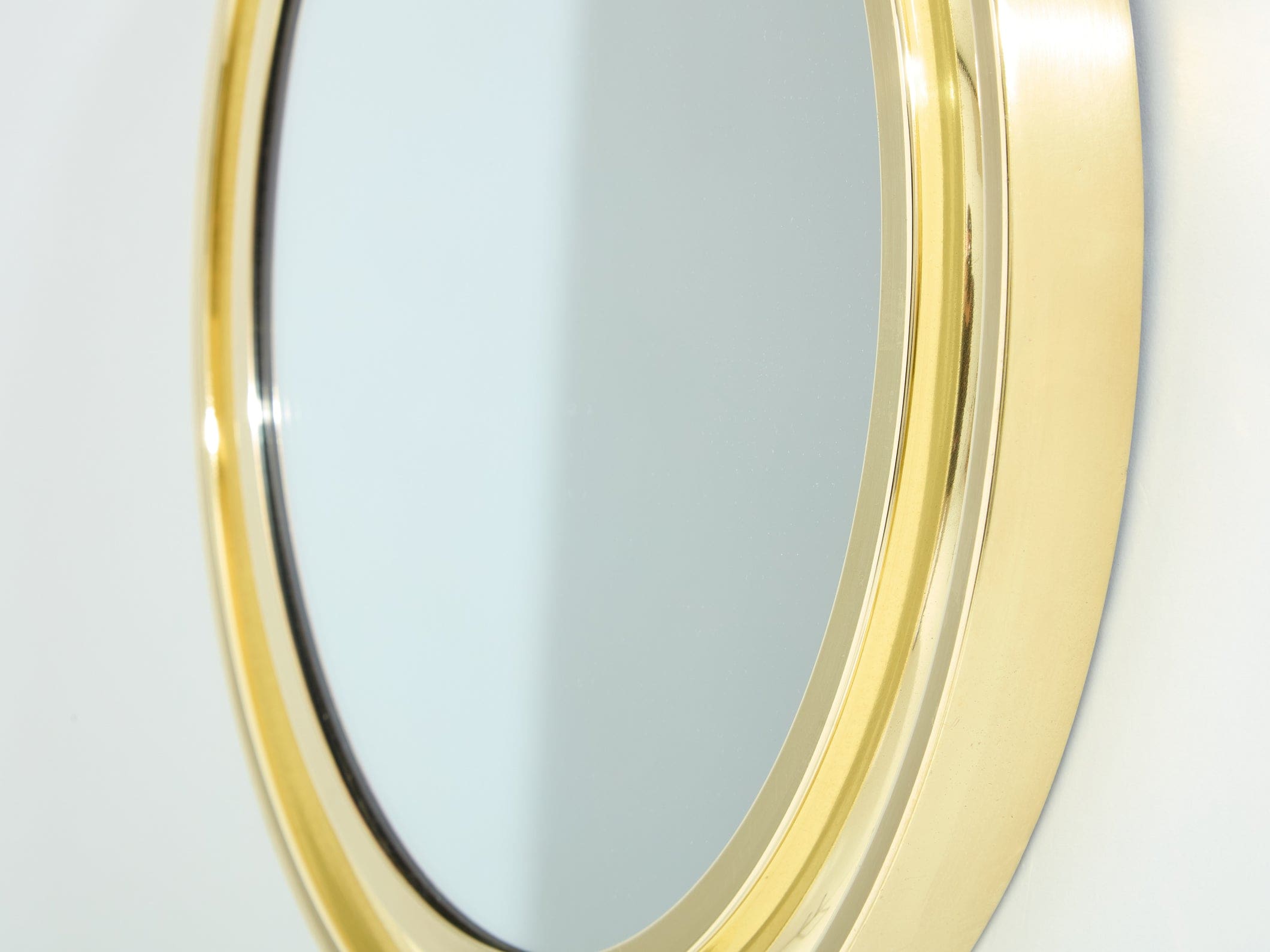 Miroir Rond en Laiton par Sergio Mazza pour Artemide, Modèle Narciso, Années 1960