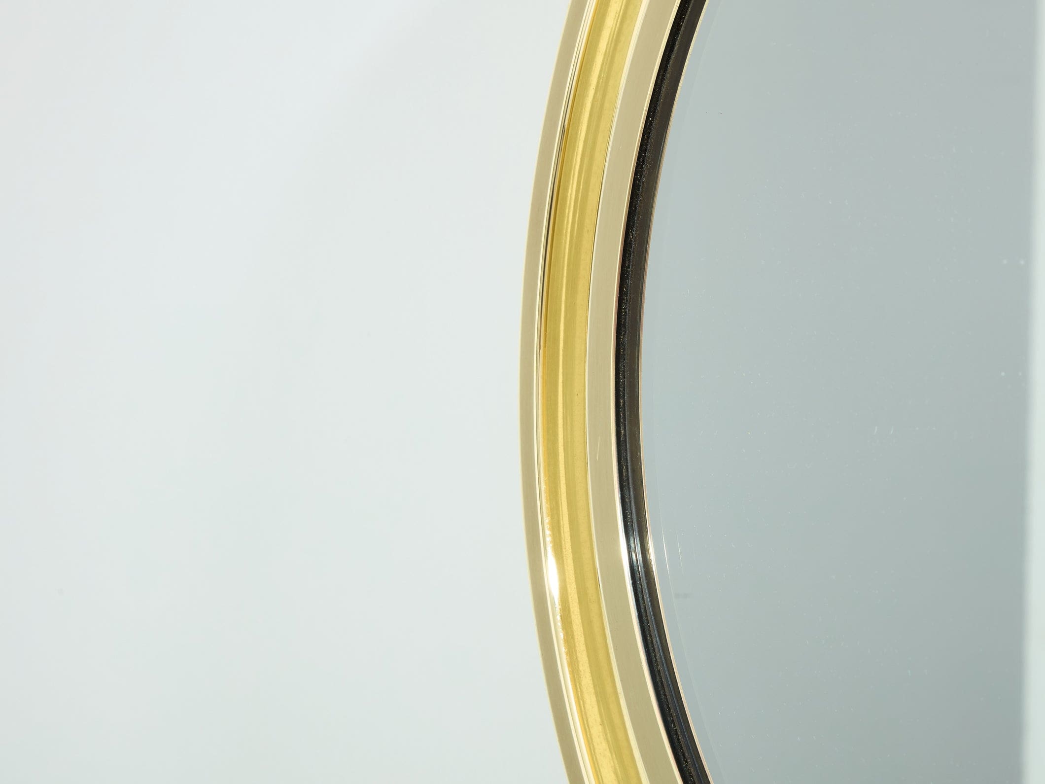 Miroir Rond en Laiton par Sergio Mazza pour Artemide, Modèle Narciso, Années 1960