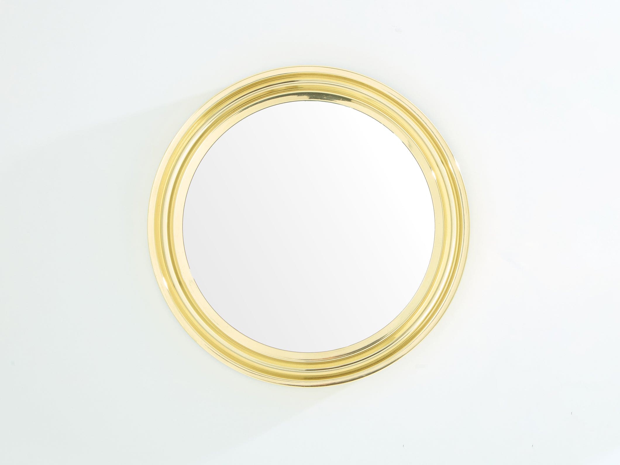 Miroir Rond en Laiton par Sergio Mazza pour Artemide, Modèle Narciso, Années 1960