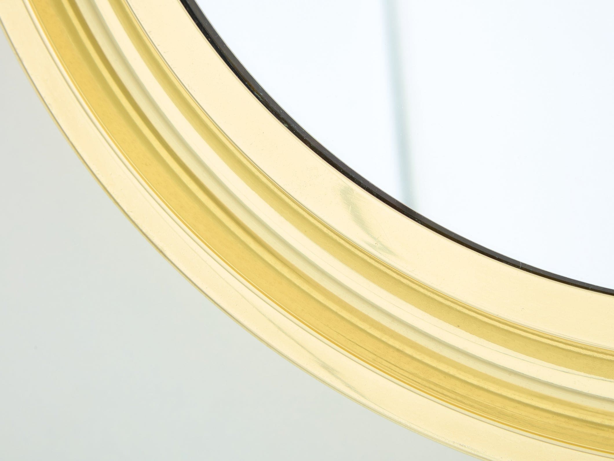 Miroir Rond en Laiton par Sergio Mazza pour Artemide, Modèle Narciso, Années 1960