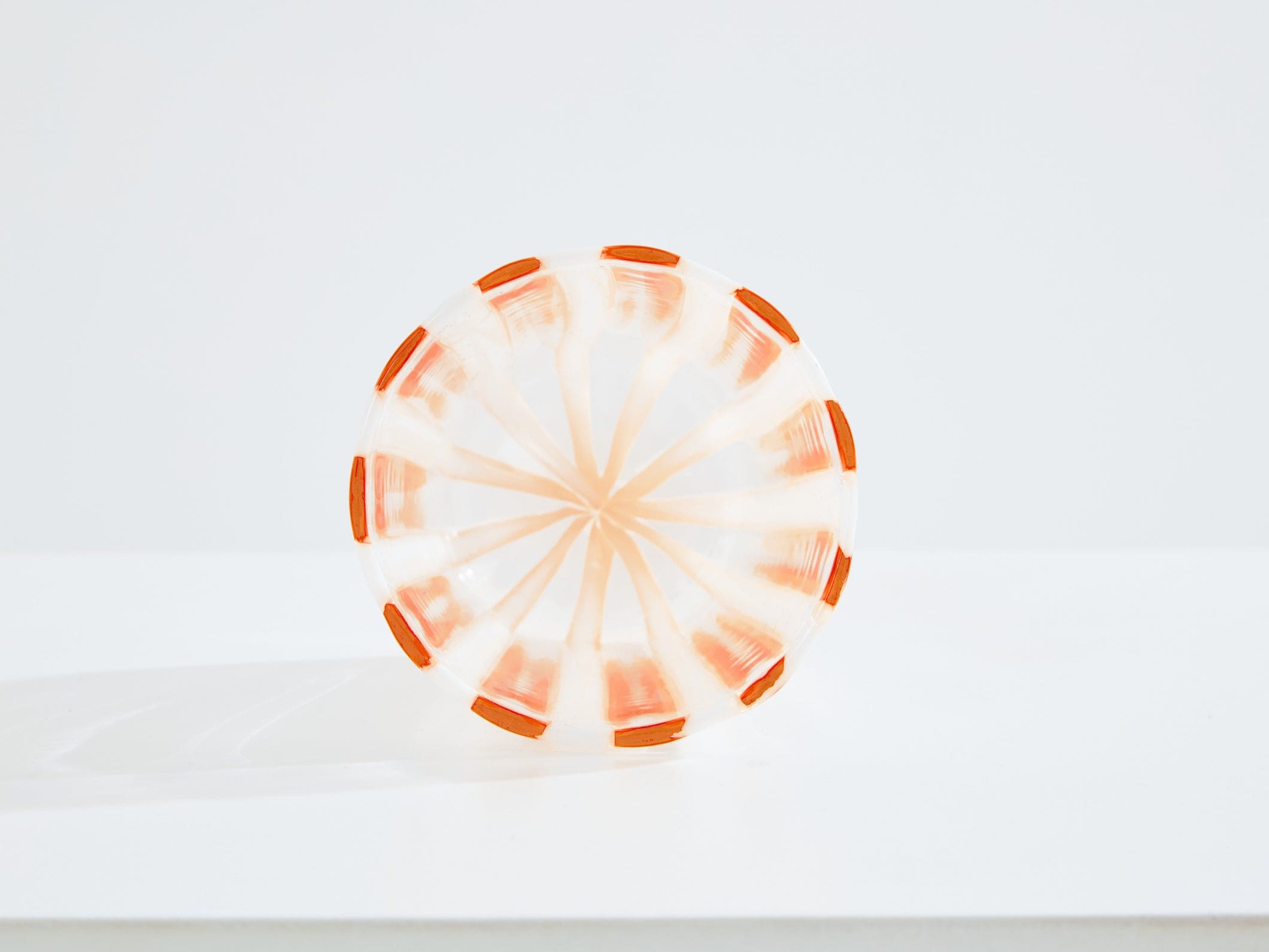 Set de 6 verres gobelets roses en verre de Murano, Italie, vers 1980