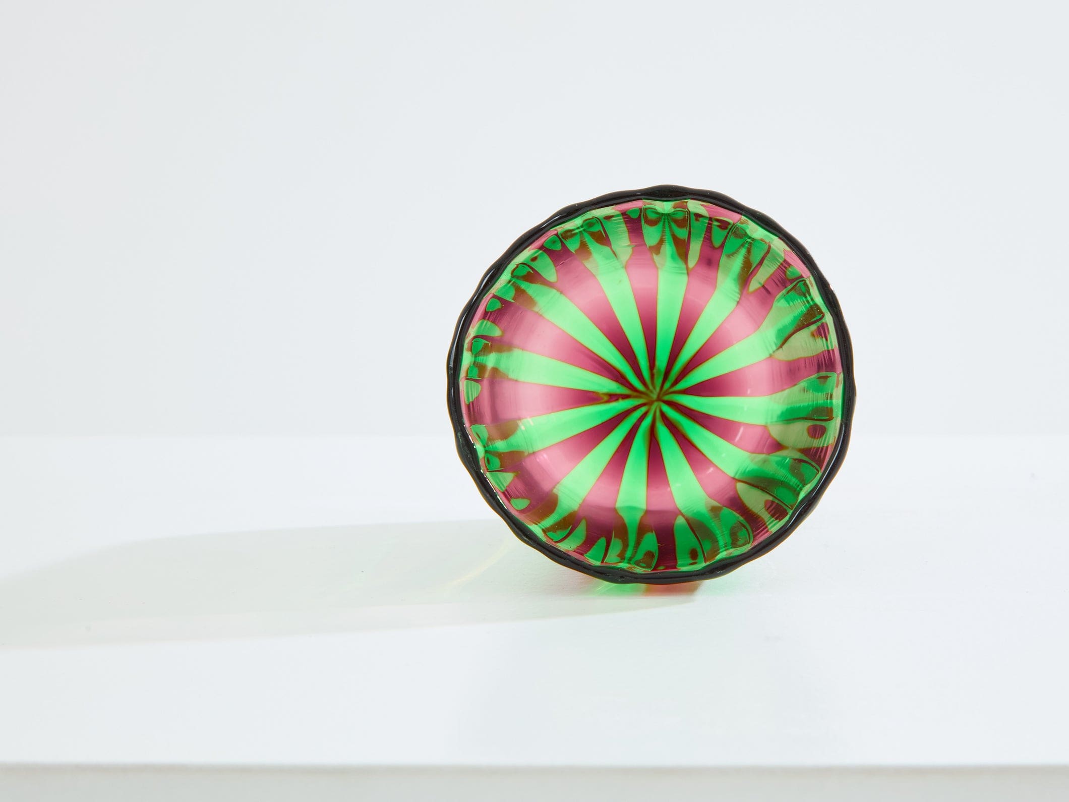 Set de 6 gobelets Murano vert et violet – Une élégance artisanale italienne