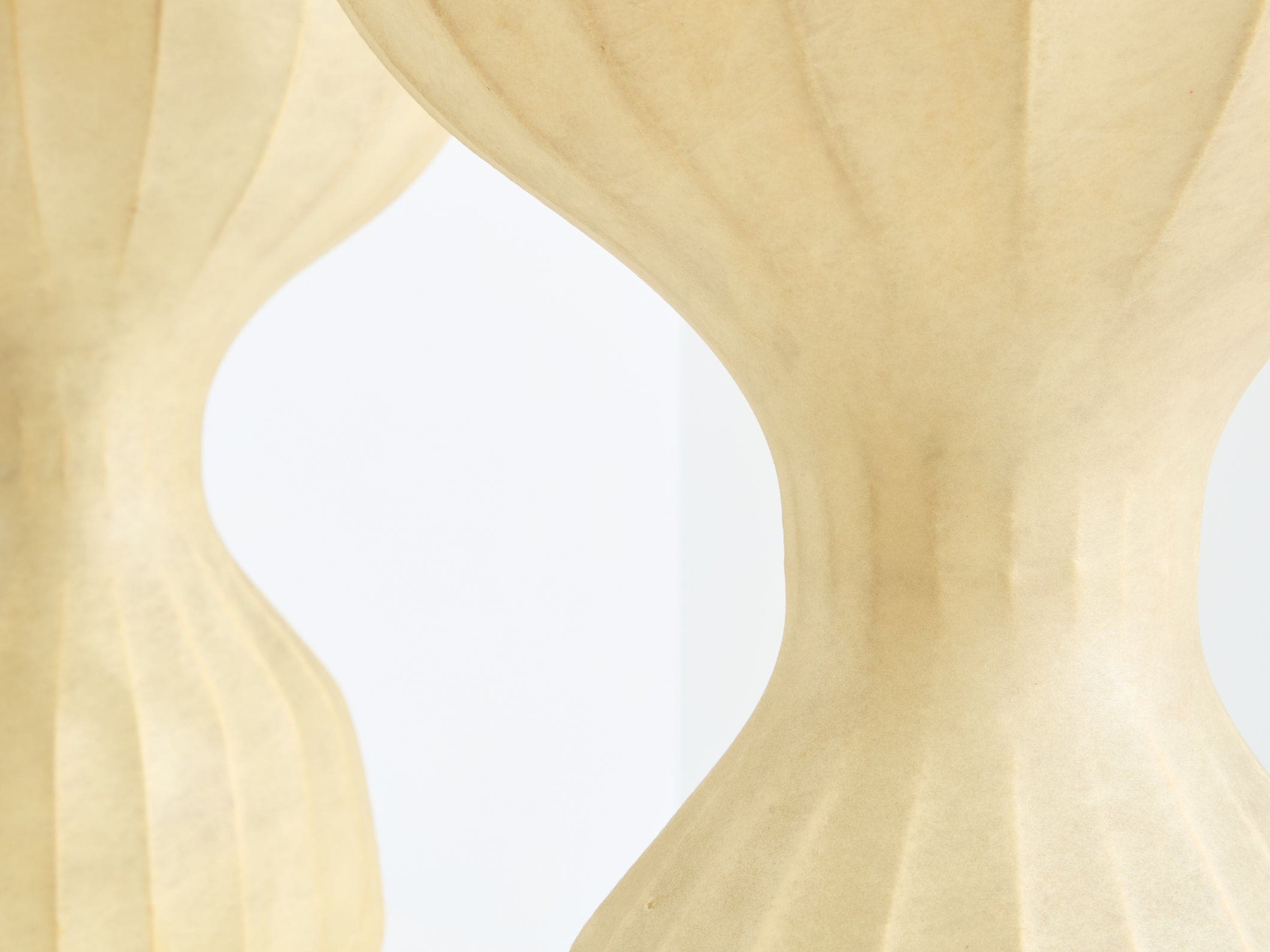 Paire de lampes Gatto Grande première édition en résine cocoon, Castiglioni pour Flos, 1960