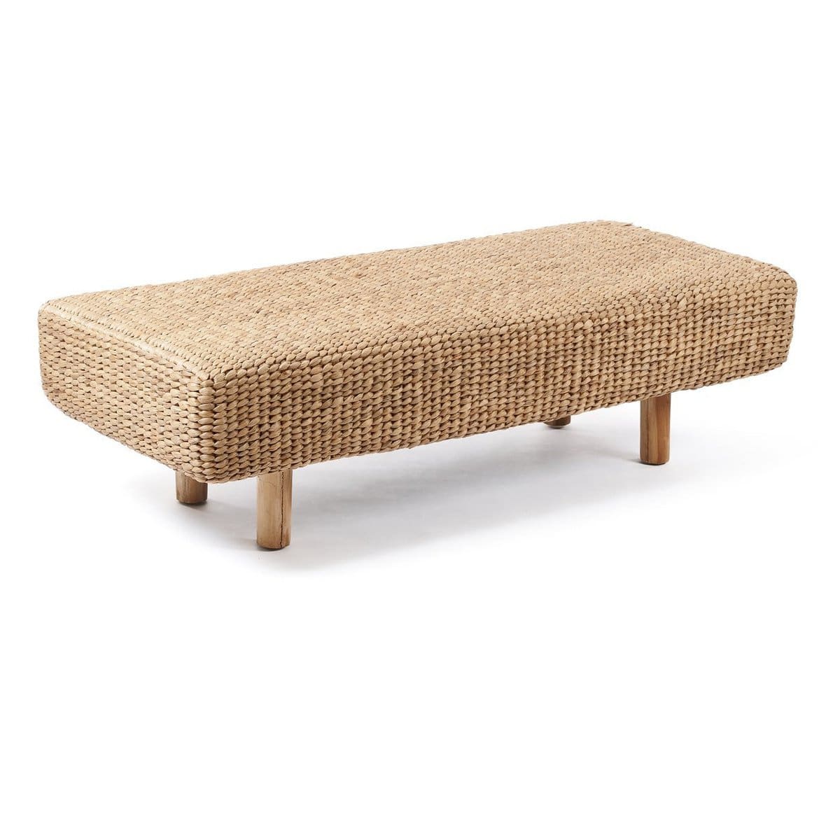 Banc Naturel en Jacinthe d’Eau – Élégance Tressée & Conscience Écologique