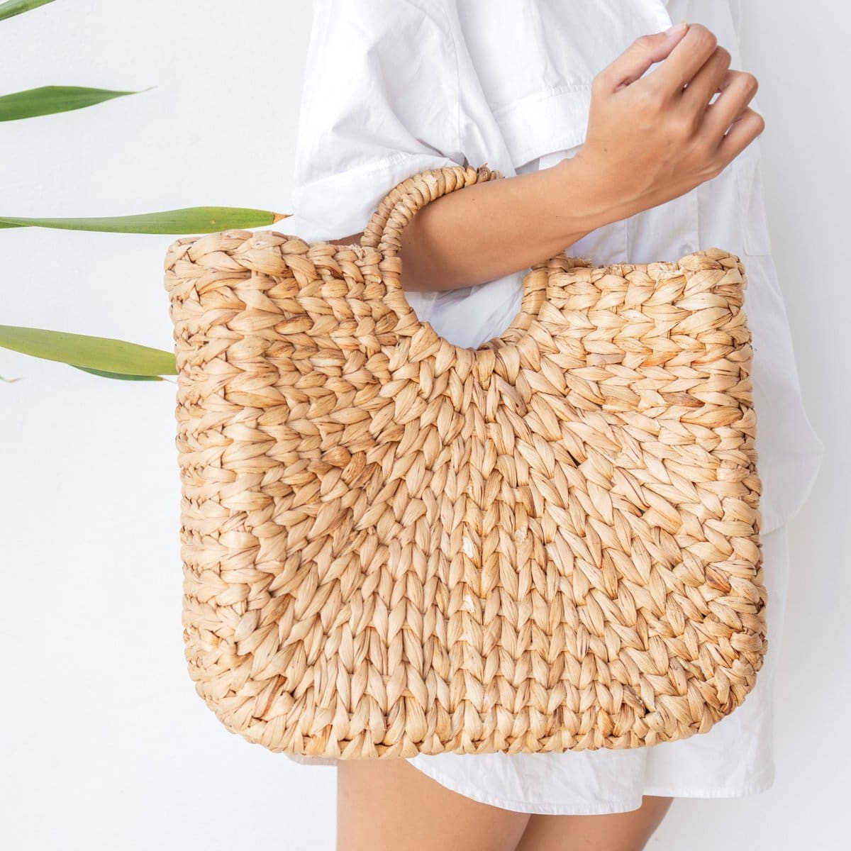 Sac d’été en fibres naturelles – Sambas, création artisanale doublée et refermable