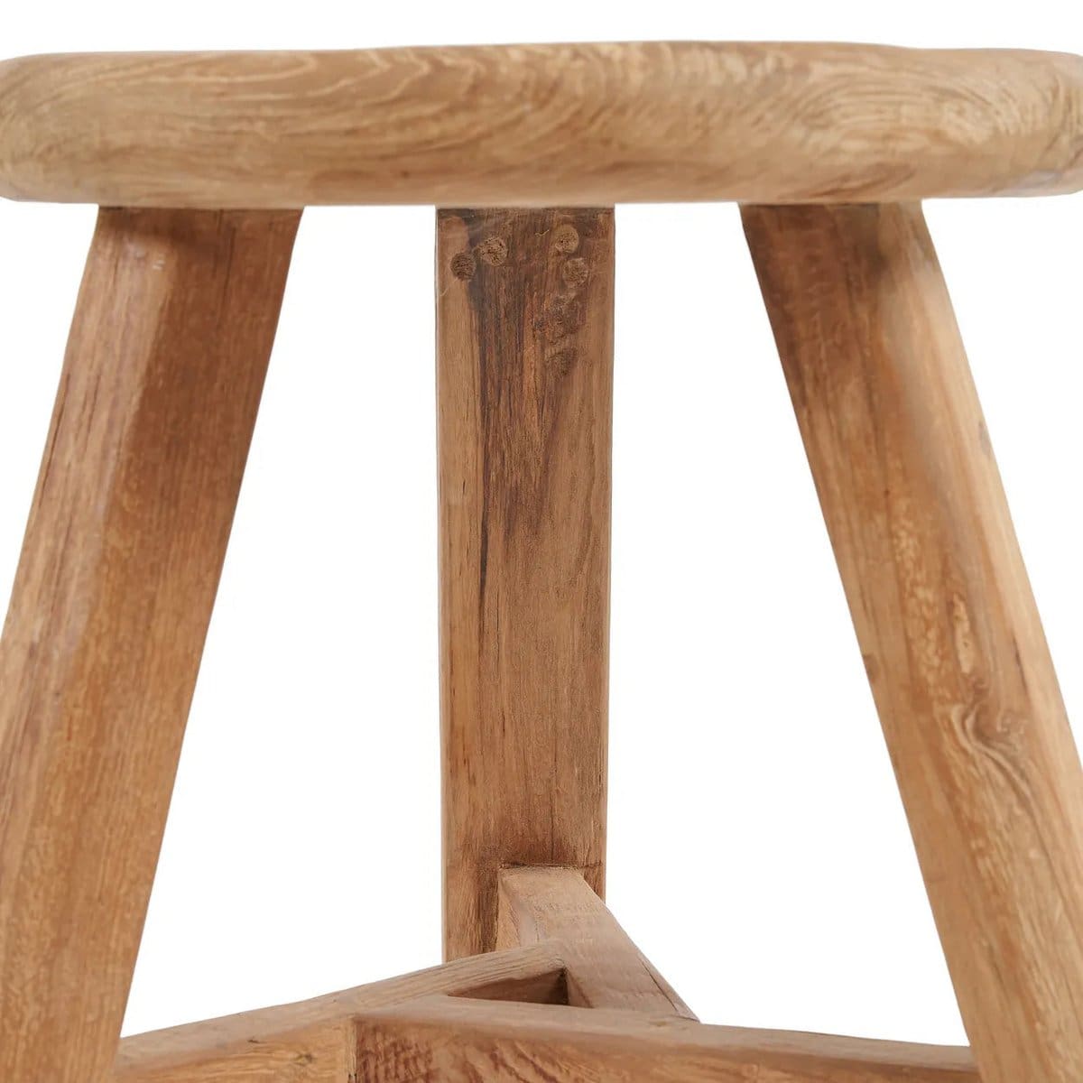 Teck authentique – Siège sculptural en bois recyclé (création contemporaine)