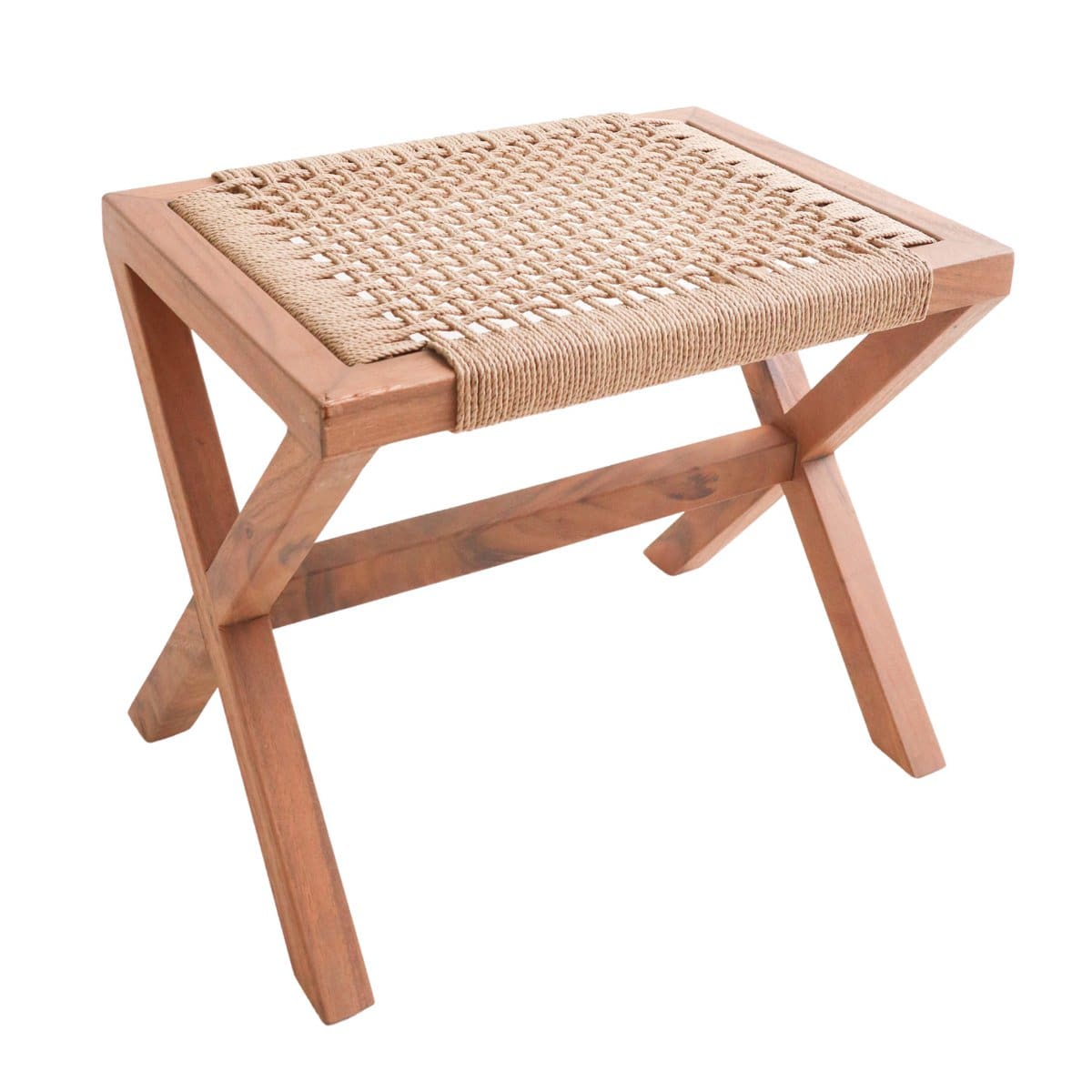 Tabouret artisanal en Trembesi – Design éthique et naturel d’Indonésie