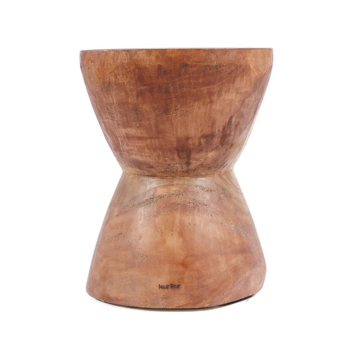 Tabouret en bois massif Kona – Finition naturelle, création artisanale neuve d’Indonésie