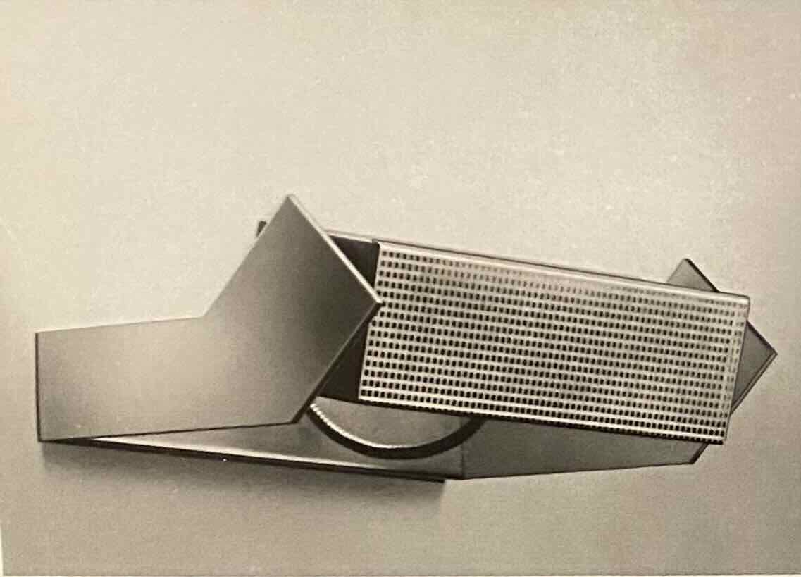 Applique murale orientable vintage par Sabine Charoy pour Verre et Lumière, 1975