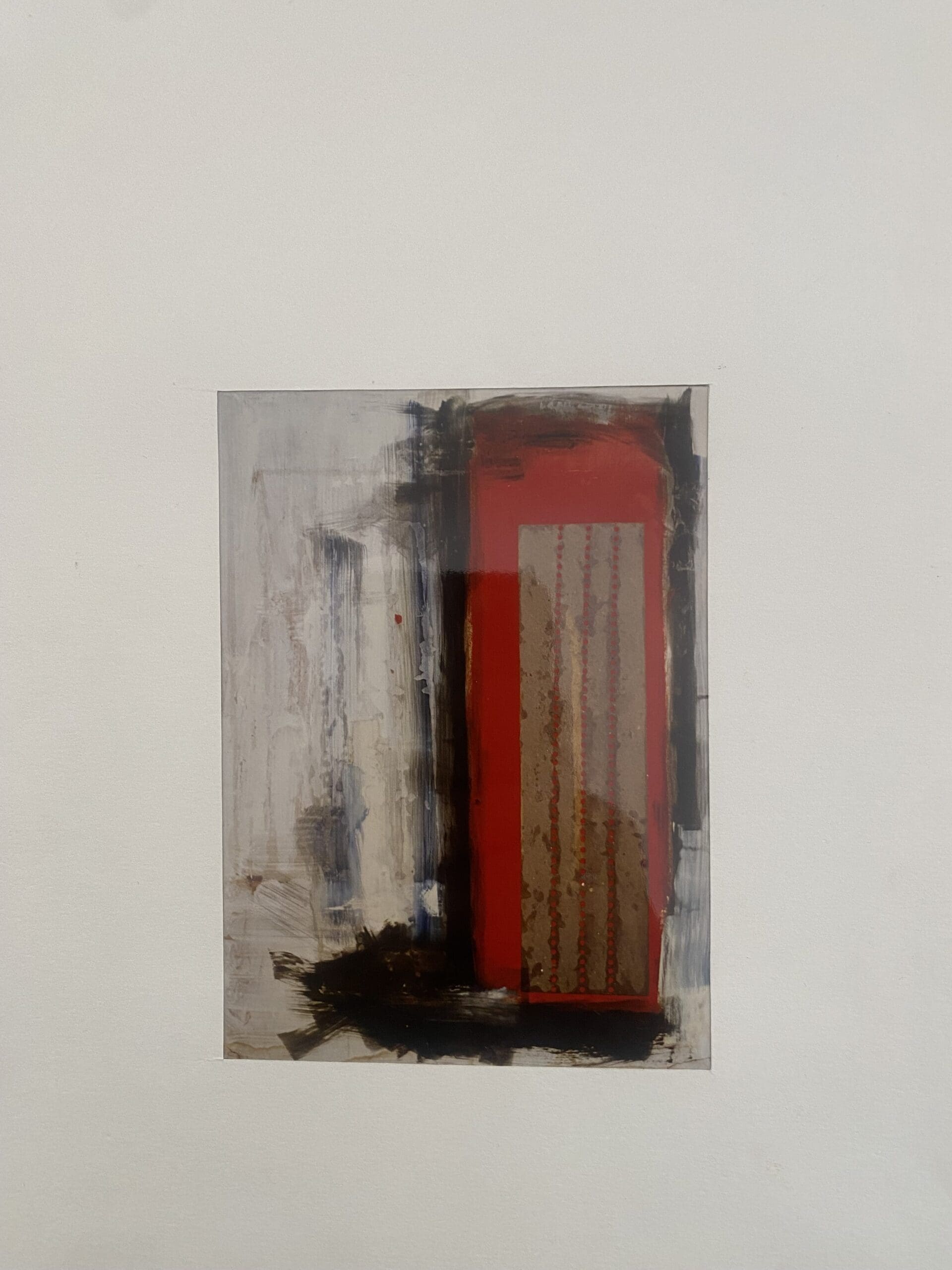 Sans titre 1 – Robert Mus (1968) – Acrylique, huile & papier sur Isorel