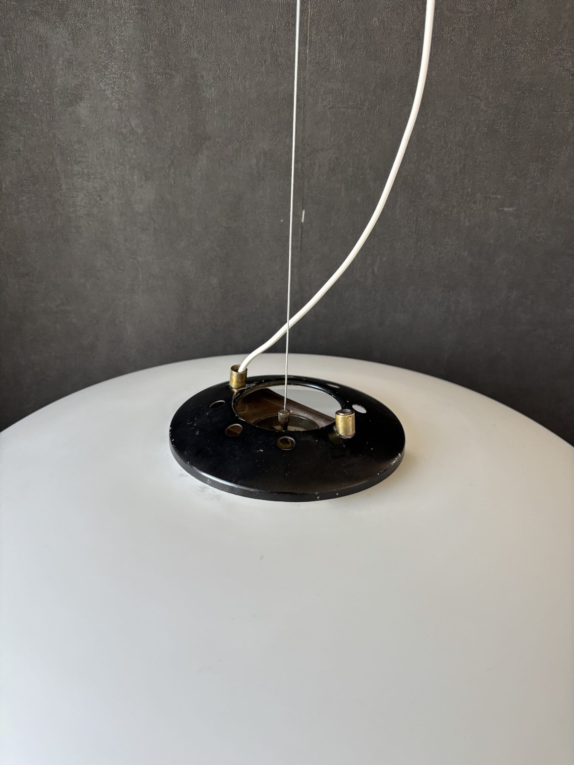 Suspension UFO de Gaetano Scolari pour Stilnovo, 1955 – Verre opaline