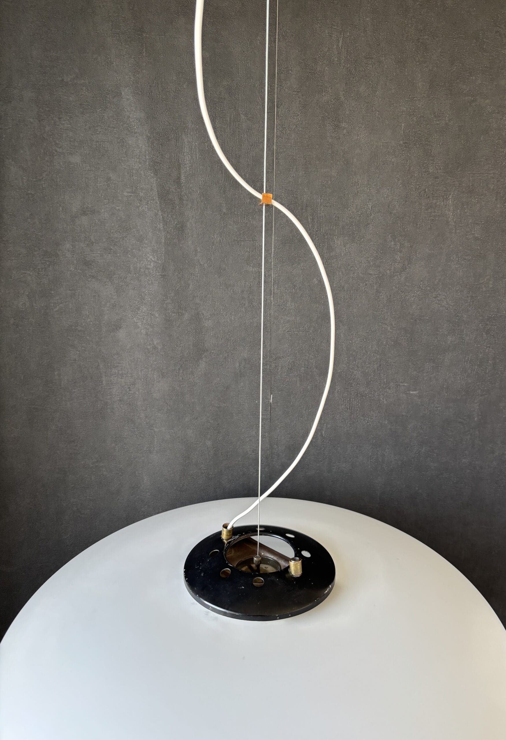 Suspension UFO de Gaetano Scolari pour Stilnovo, 1955 – Verre opaline