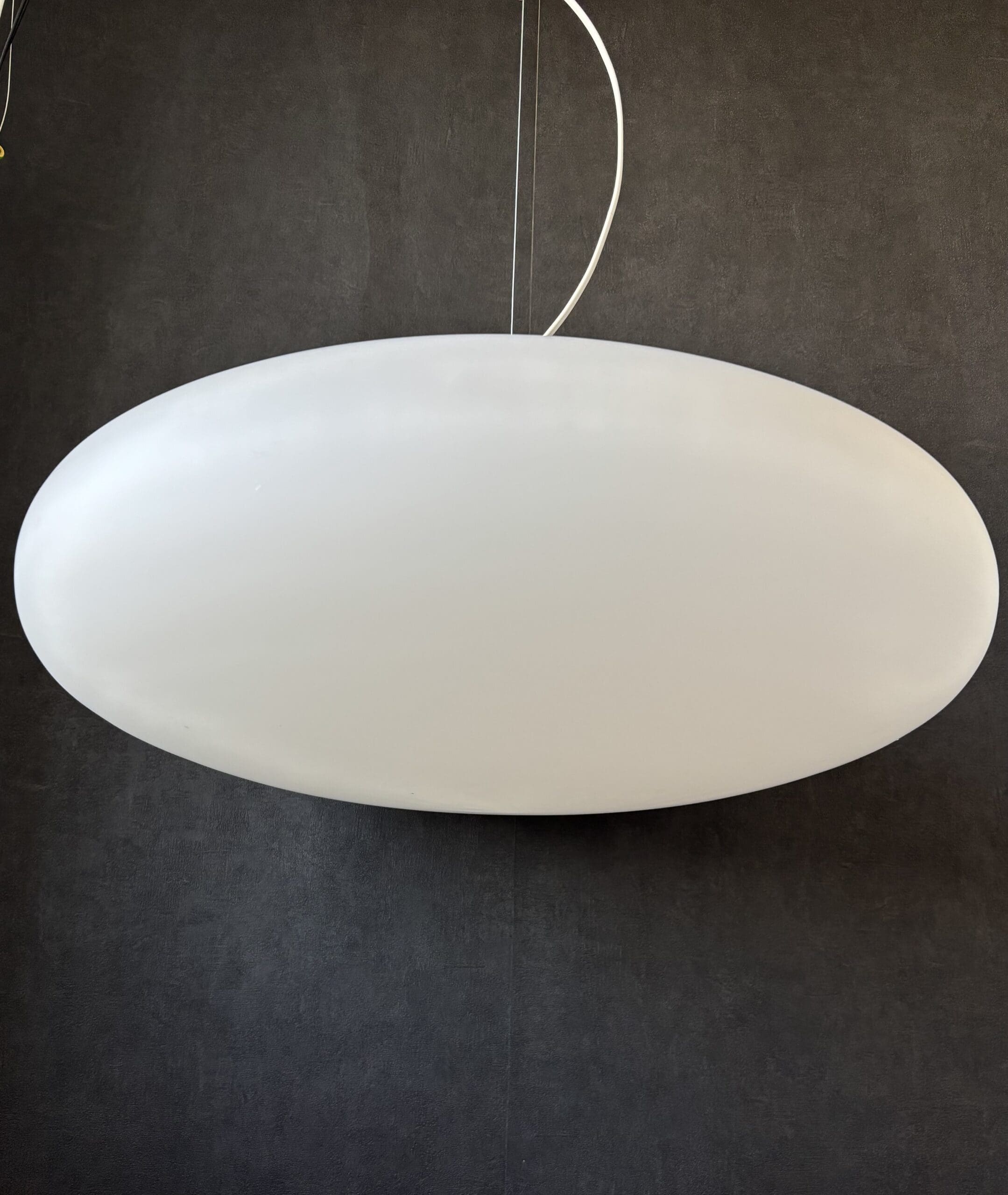 Suspension UFO de Gaetano Scolari pour Stilnovo, 1955 – Verre opaline