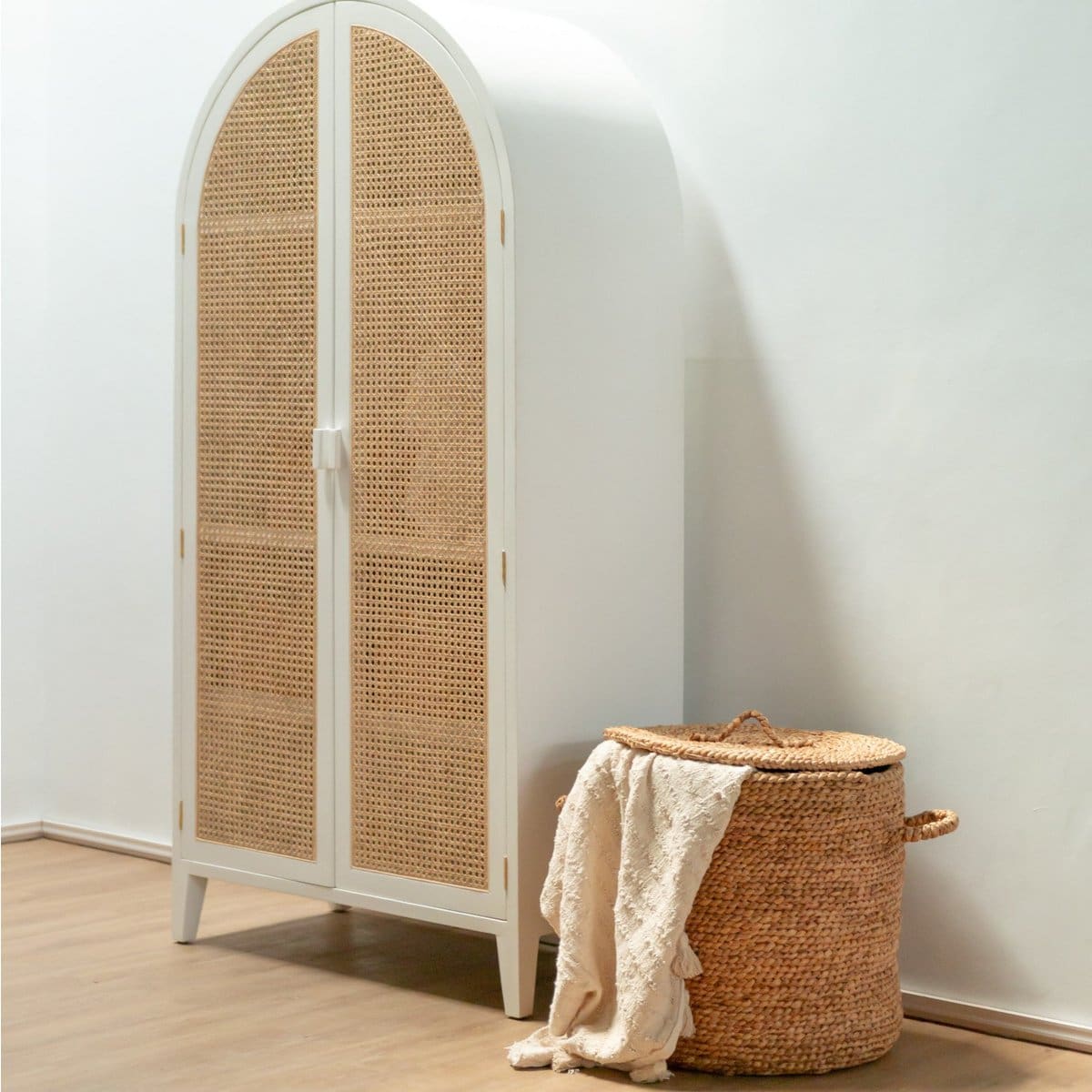Panier de rangement avec couvercle – Aman, création artisanale en fibres naturelles