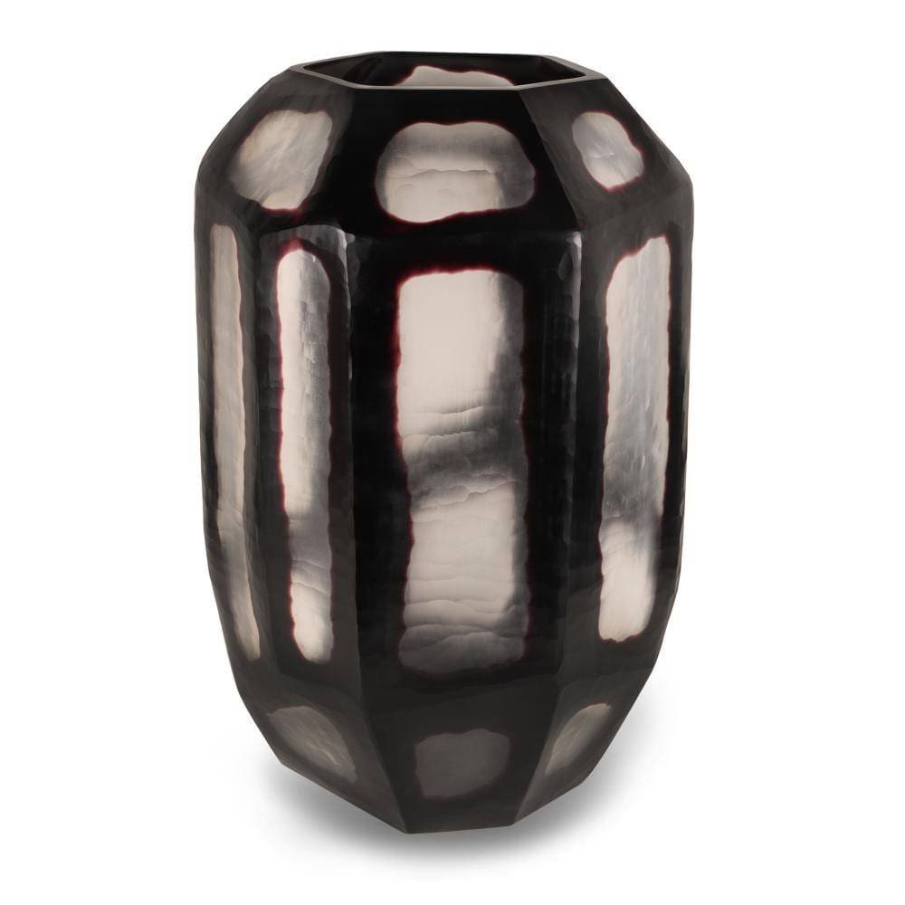Vase Fall Large en verre noir/transparent – HSM Collection – Occasion