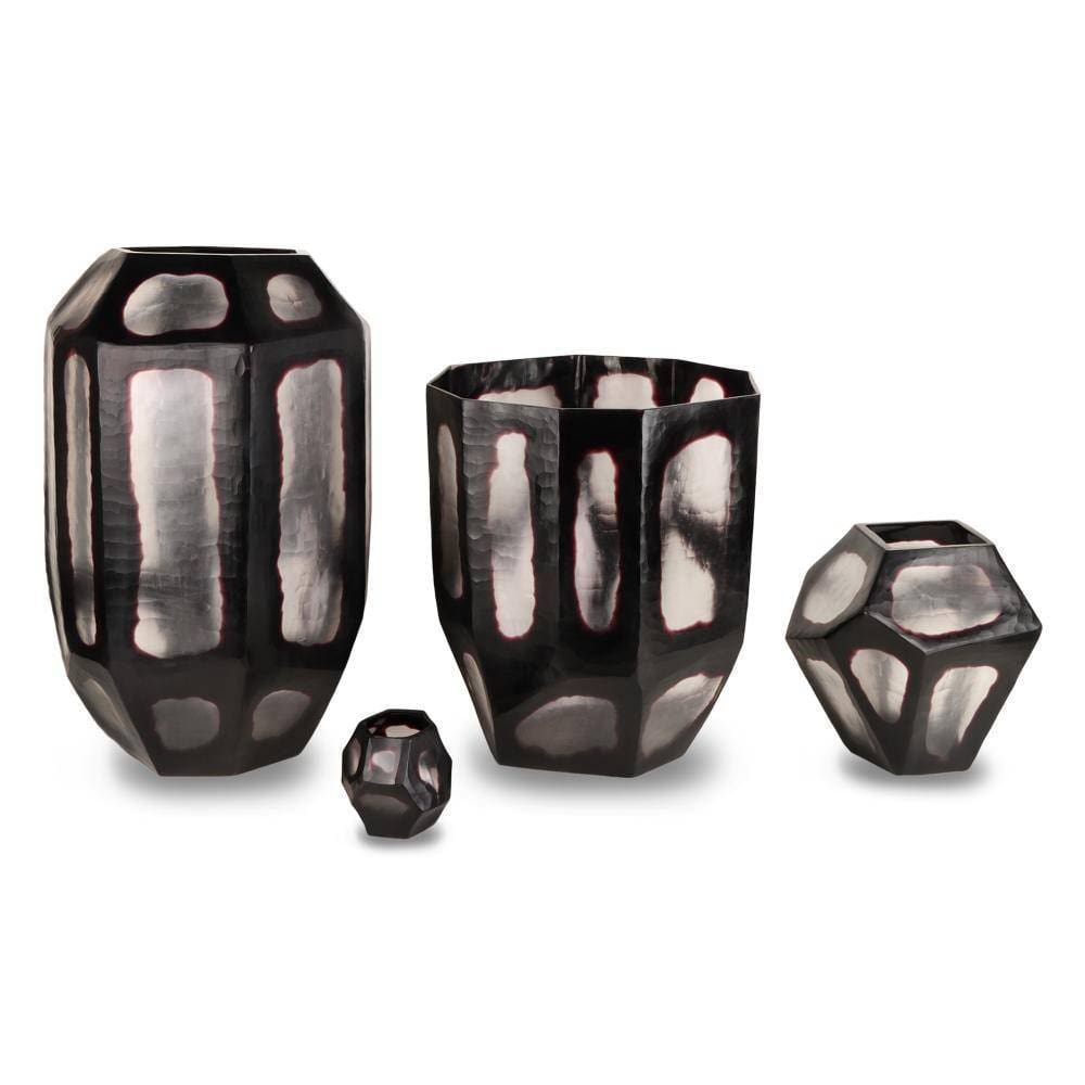 Vase Fall Large en verre noir/transparent – HSM Collection – Occasion