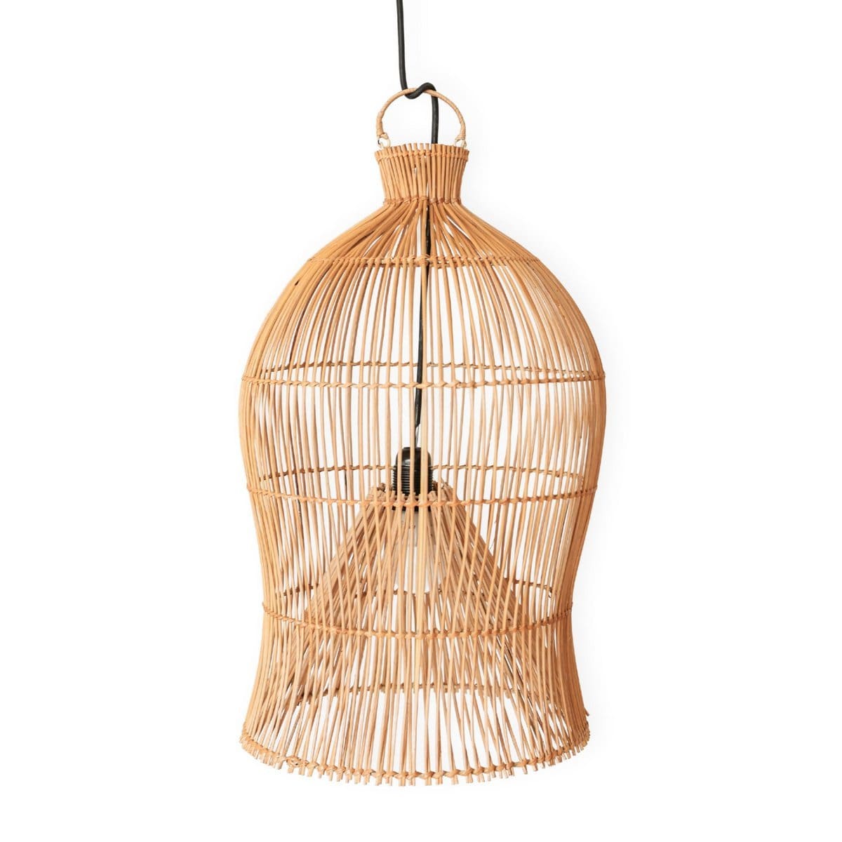 Abat-jour en rotin naturel – Mahara, design bohème fait main à Bali