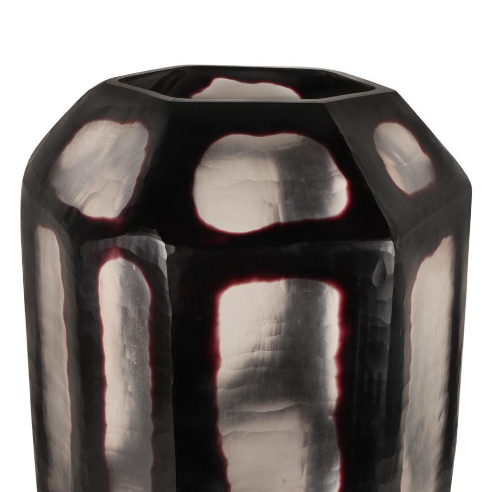 Vase Fall Large en verre noir/transparent – HSM Collection – Occasion
