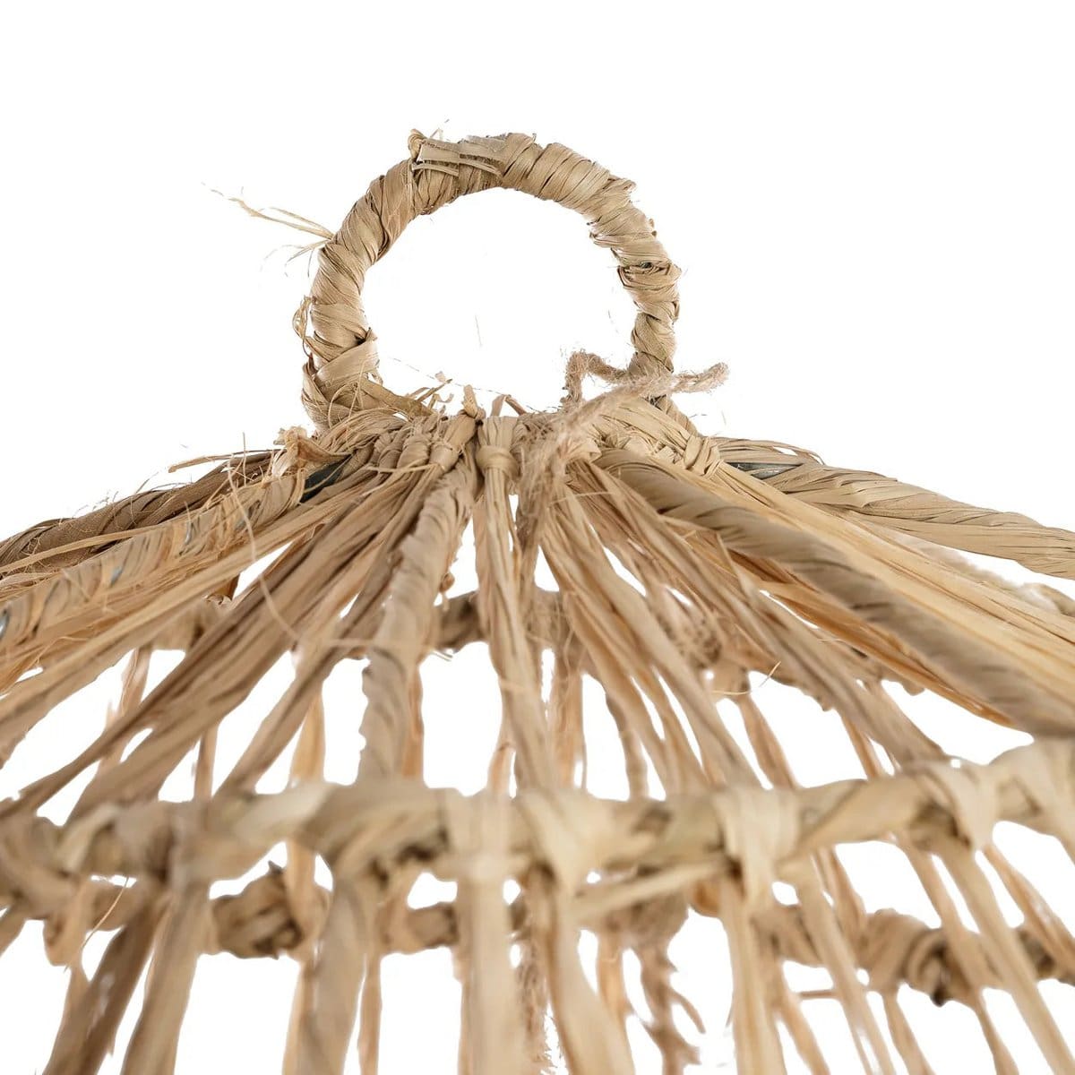 Suspension en fibres naturelles – Casita Naturel L, création artisanale neuve d’Indonésie