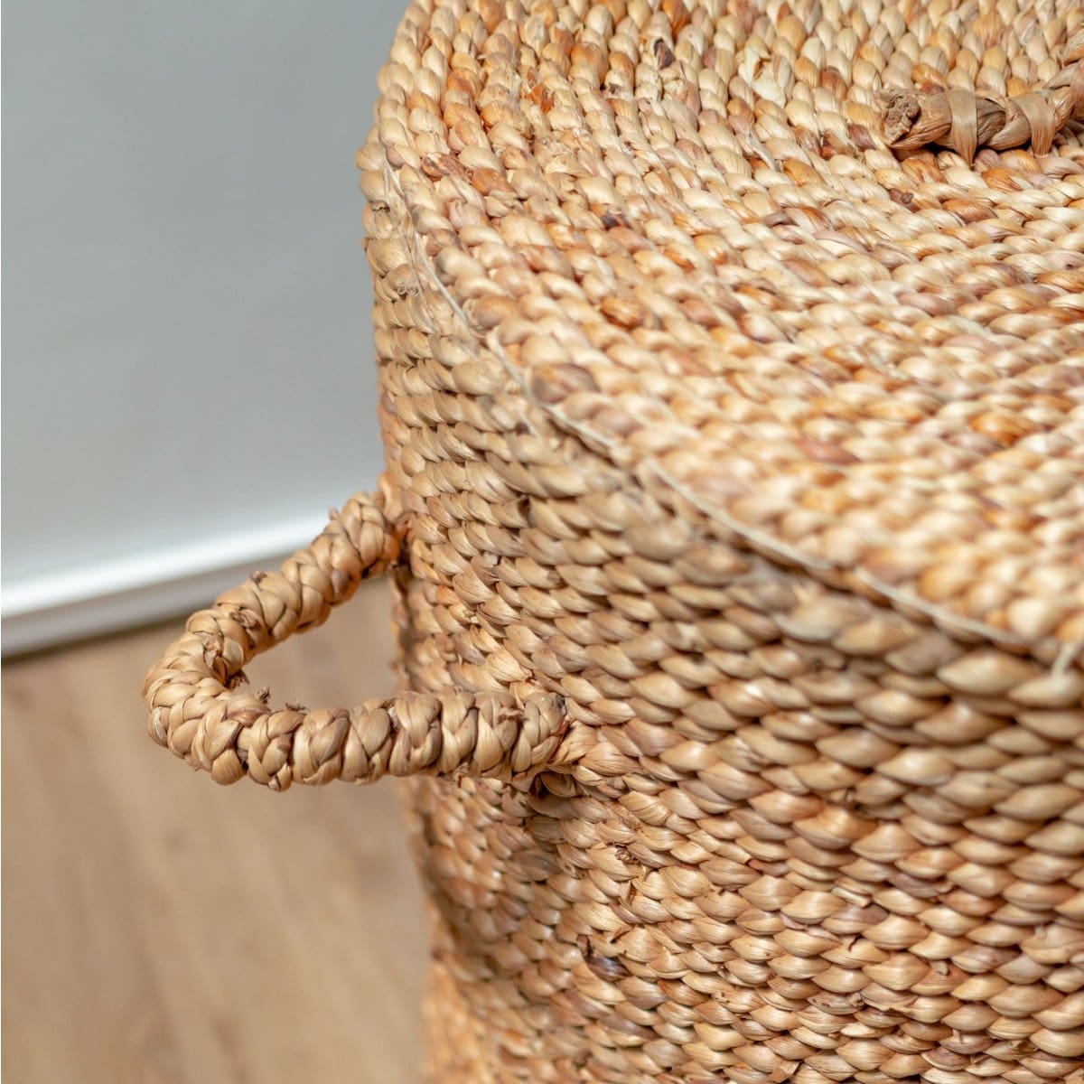 Panier de rangement avec couvercle – Aman, création artisanale en fibres naturelles
