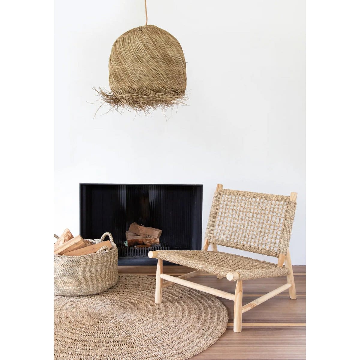 Suspension naturelle – Tissage indonésien fait main, esprit bohème (modèle neuf)
