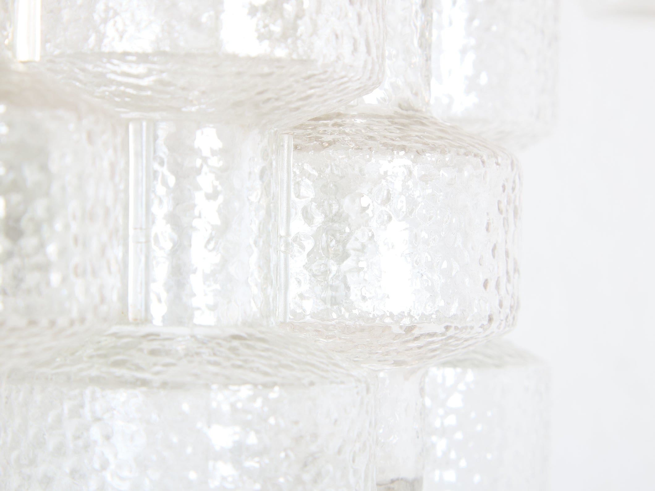 Lustre Gert Nyström modèle Festival, cristal Orrefors, Suède 1960