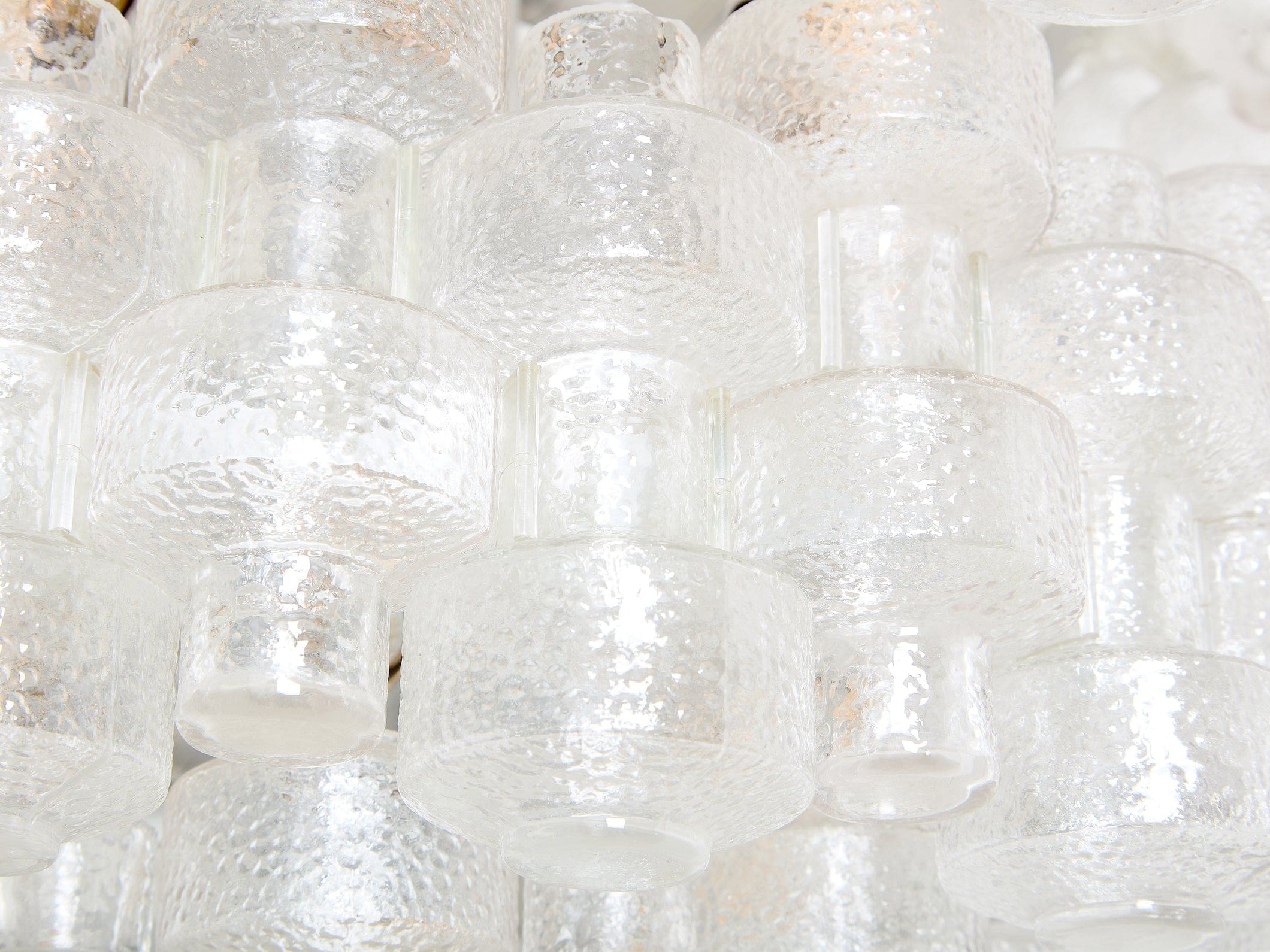 Lustre Gert Nyström modèle Festival, cristal Orrefors, Suède 1960