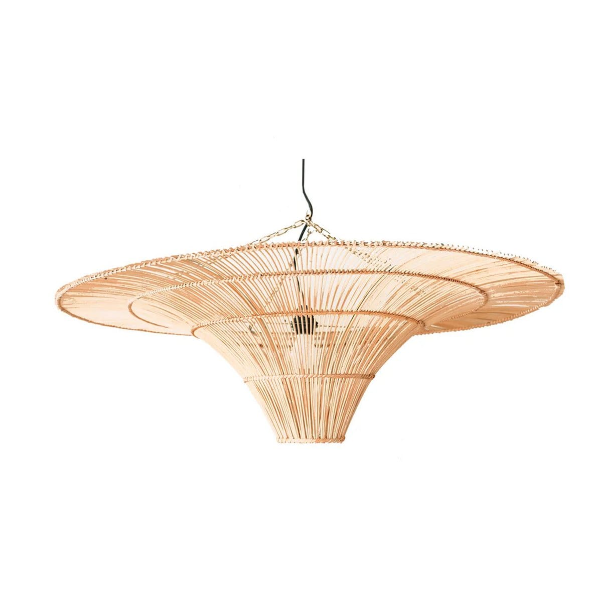 Suspension décorative en rotin – Modèle Ciel XL, création artisanale neuve d’Indonésie