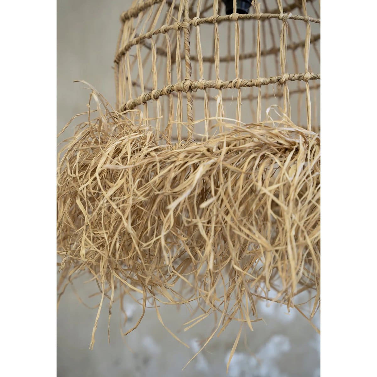 Suspension naturelle – Modèle Casita S en rotin et fibres sauvages d’Indonésie