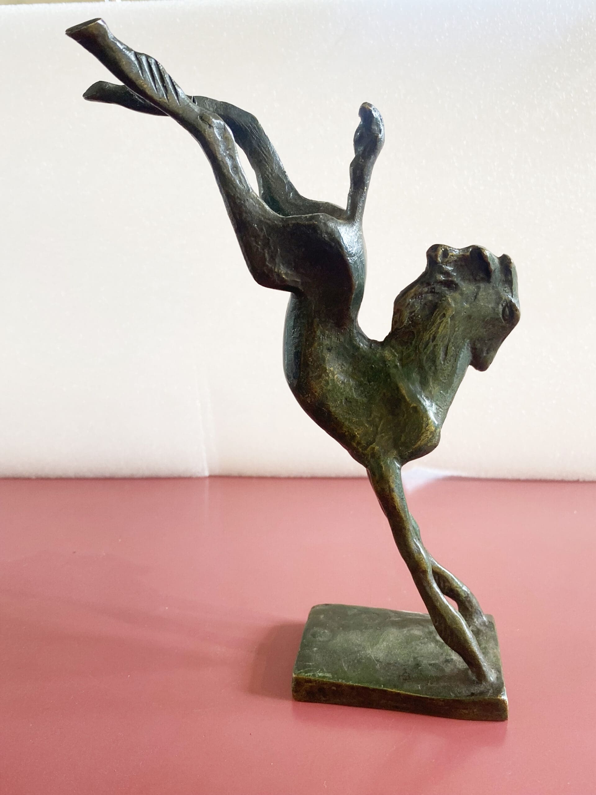 Sculpture Cheval Bronze par Raoh Schorr, circa 1950 – Art Moderne Signé