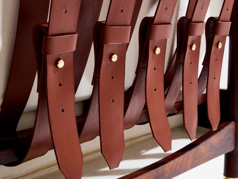 Paire de fauteuils Carlo De Carli en palissandre, cuir et laiton, 1966
