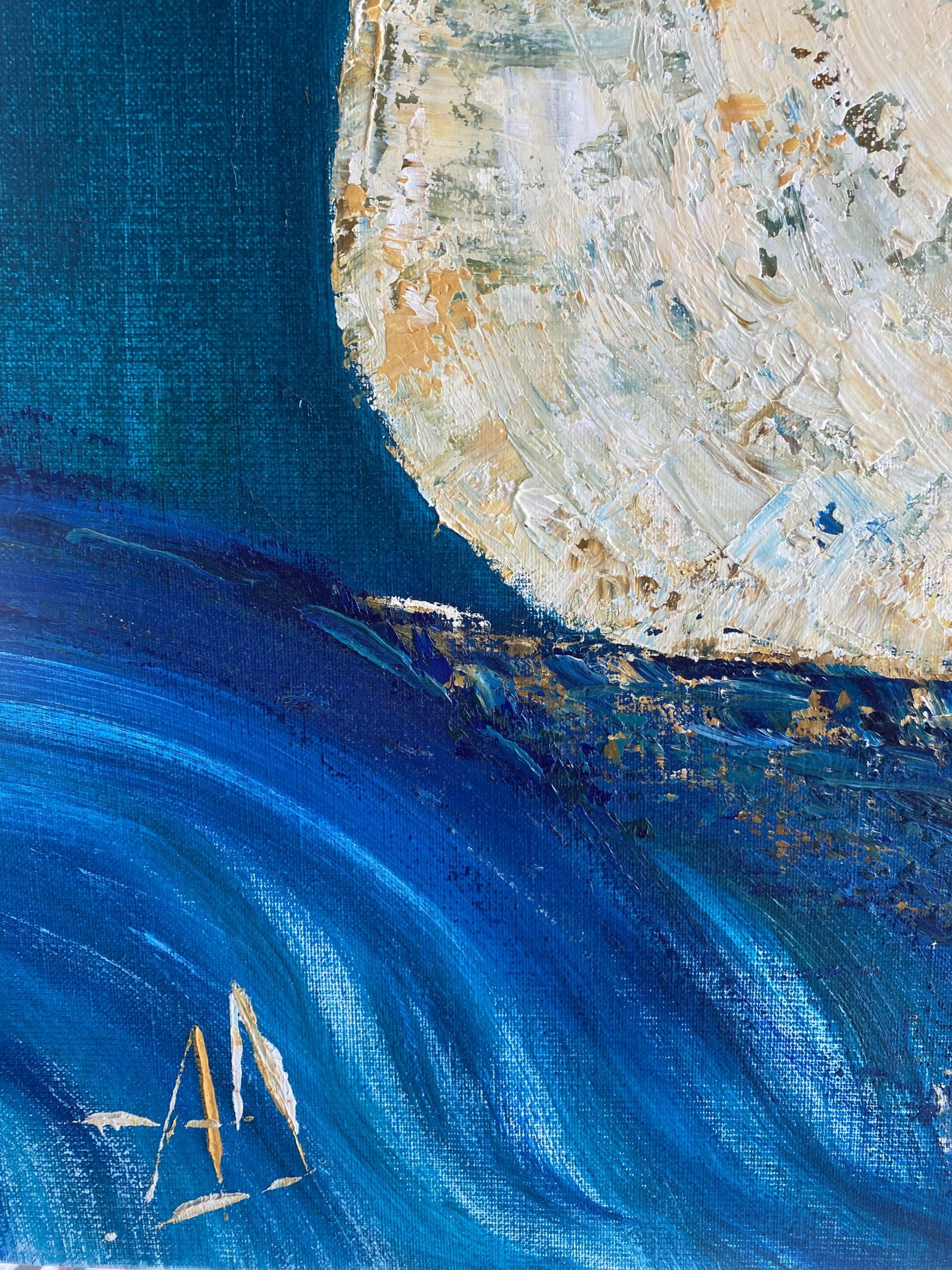 Tableau Agnès Delettre – Acrylique sur toile – Sans titre – Circa 2020