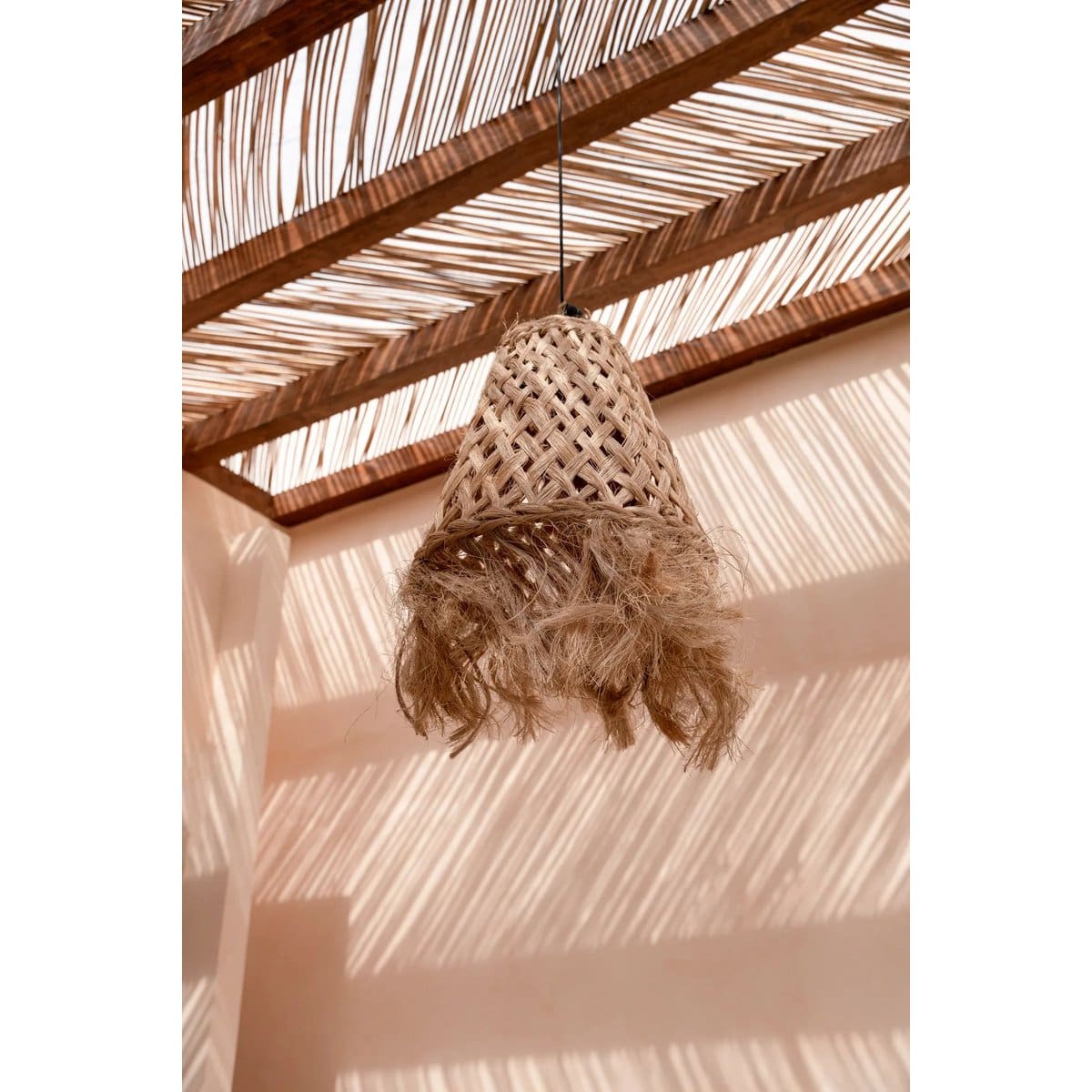 Le Pendentif Méduse Abaca – Naturel – M