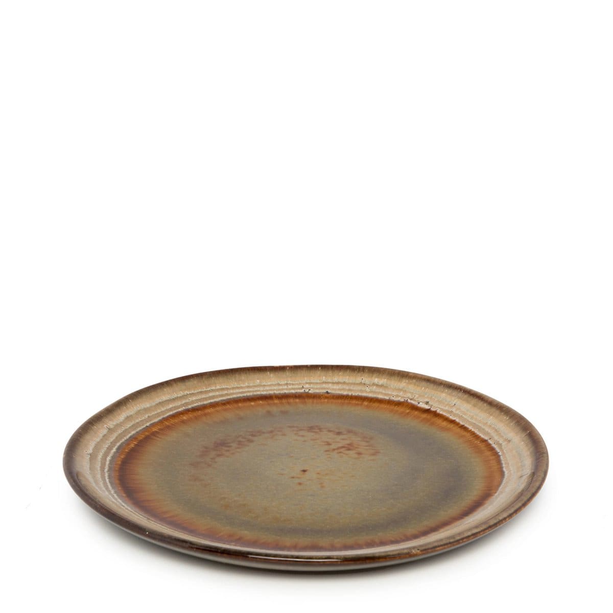 Assiettes à salade craquelées en céramique du Portugal (lot neuf de 6) M