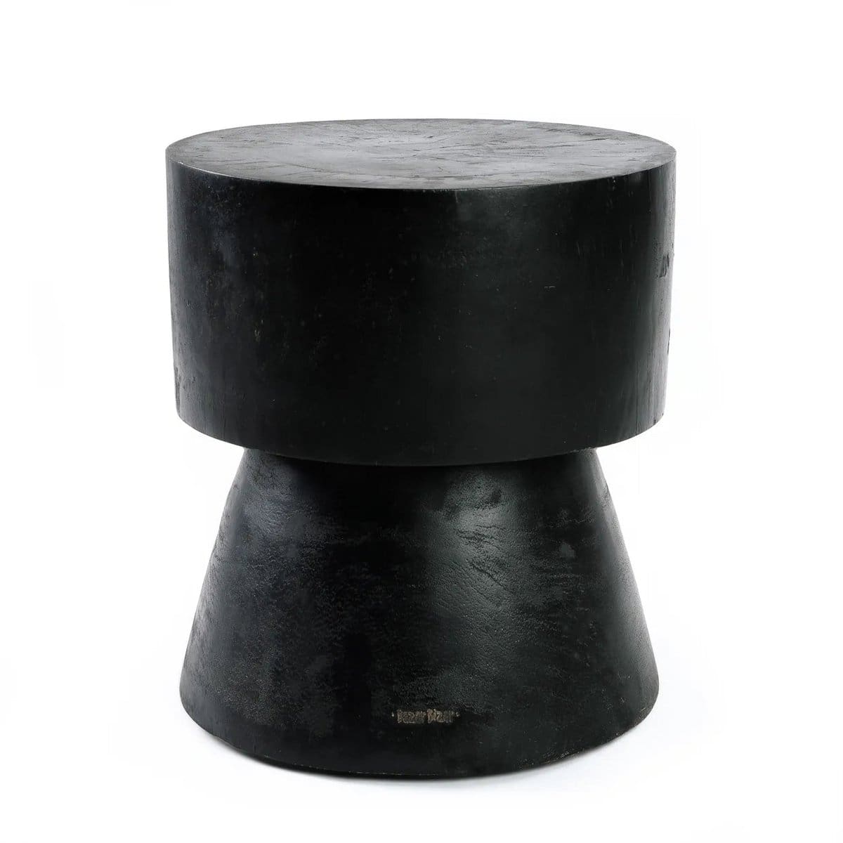Élément design Warmi – Tabouret ou table en bois de suar noir (neuf) | The Auctionlab