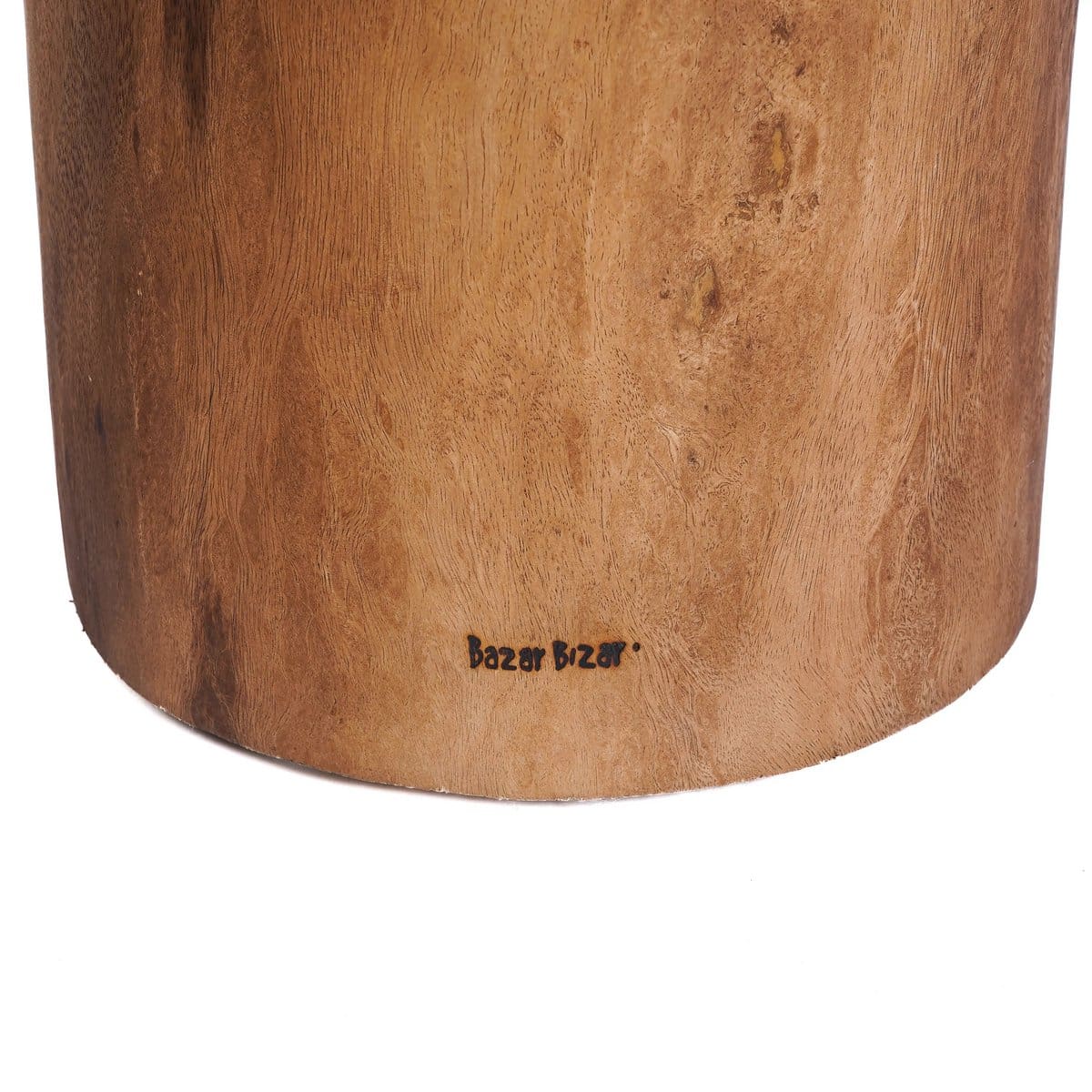 Table d’appoint en bois massif – Design épuré en suar naturel Ø60 cm (pièce neuve)